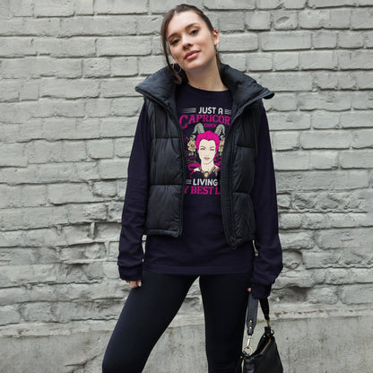 sternzeichen-capricorn-chick-langarmshirt-langarmshirt-jlr-design-5 - JLR Design