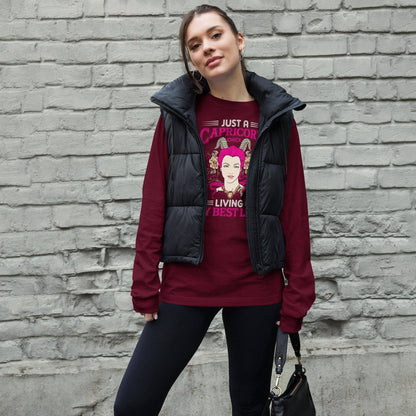 sternzeichen-capricorn-chick-langarmshirt-langarmshirt-jlr-design-7 - JLR Design