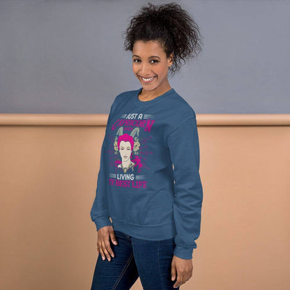 sternzeichen-capricorn-chick-unisex-pullover-pullover-jlr-design-1 - JLR Design