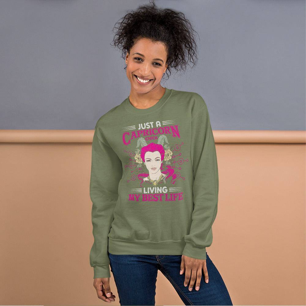 sternzeichen-capricorn-chick-unisex-pullover-pullover-jlr-design-13 - JLR Design