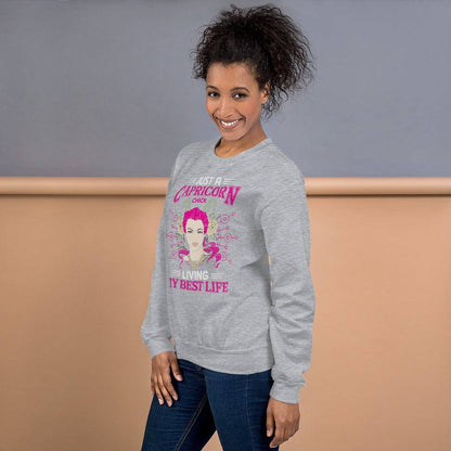 sternzeichen-capricorn-chick-unisex-pullover-pullover-jlr-design-18 - JLR Design