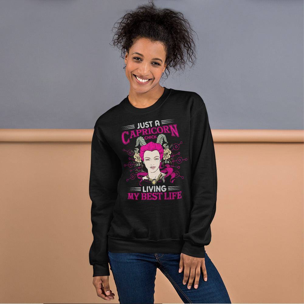 sternzeichen-capricorn-chick-unisex-pullover-pullover-jlr-design-2 - JLR Design