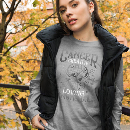 sternzeichen-krebs-langarmshirt-langarmshirt-jlr-design-31563 - JLR Design