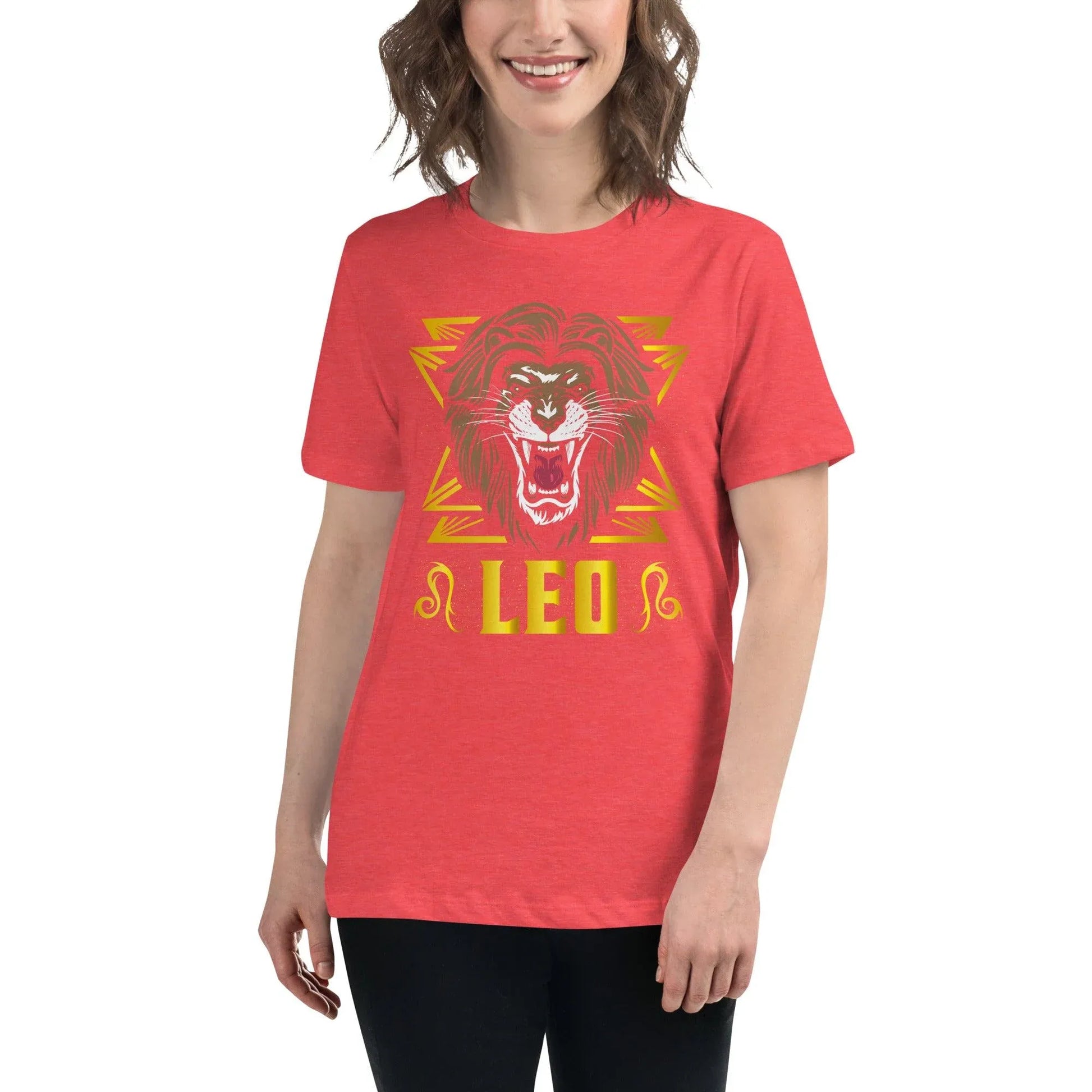 sternzeichen-lowe-damen-t-shirt-t-shirt-jlr-design-5 - JLR Design