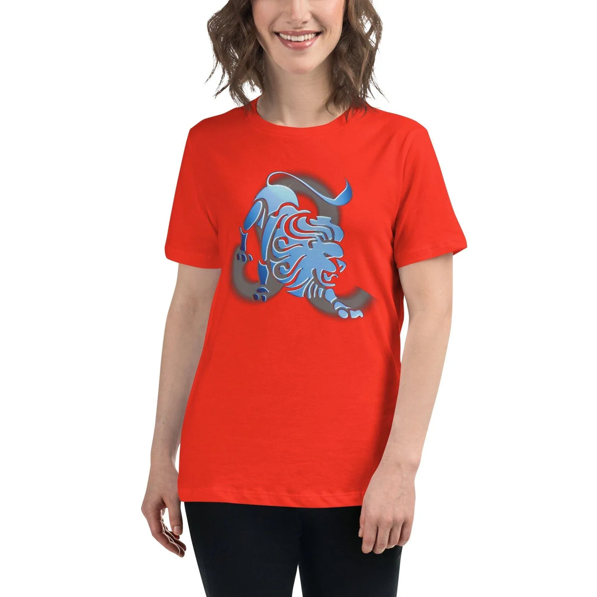sternzeichen-lowe-damen-t-shirt-t-shirt-jlr-design-82297 - JLR Design