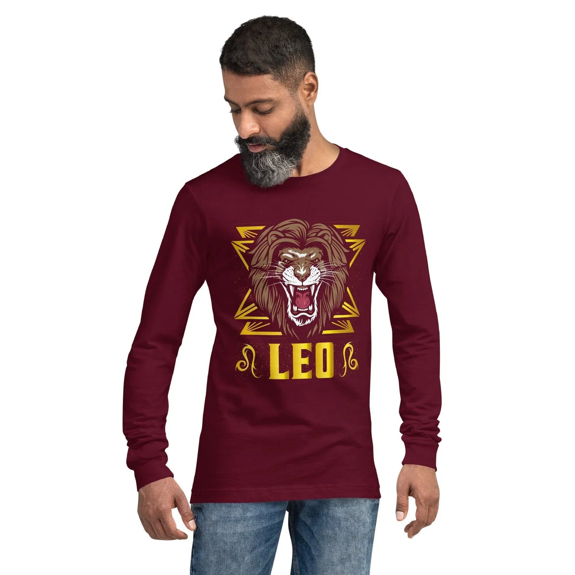 sternzeichen-lowe-langarmshirt-langarmshirt-jlr-design-11 - JLR Design