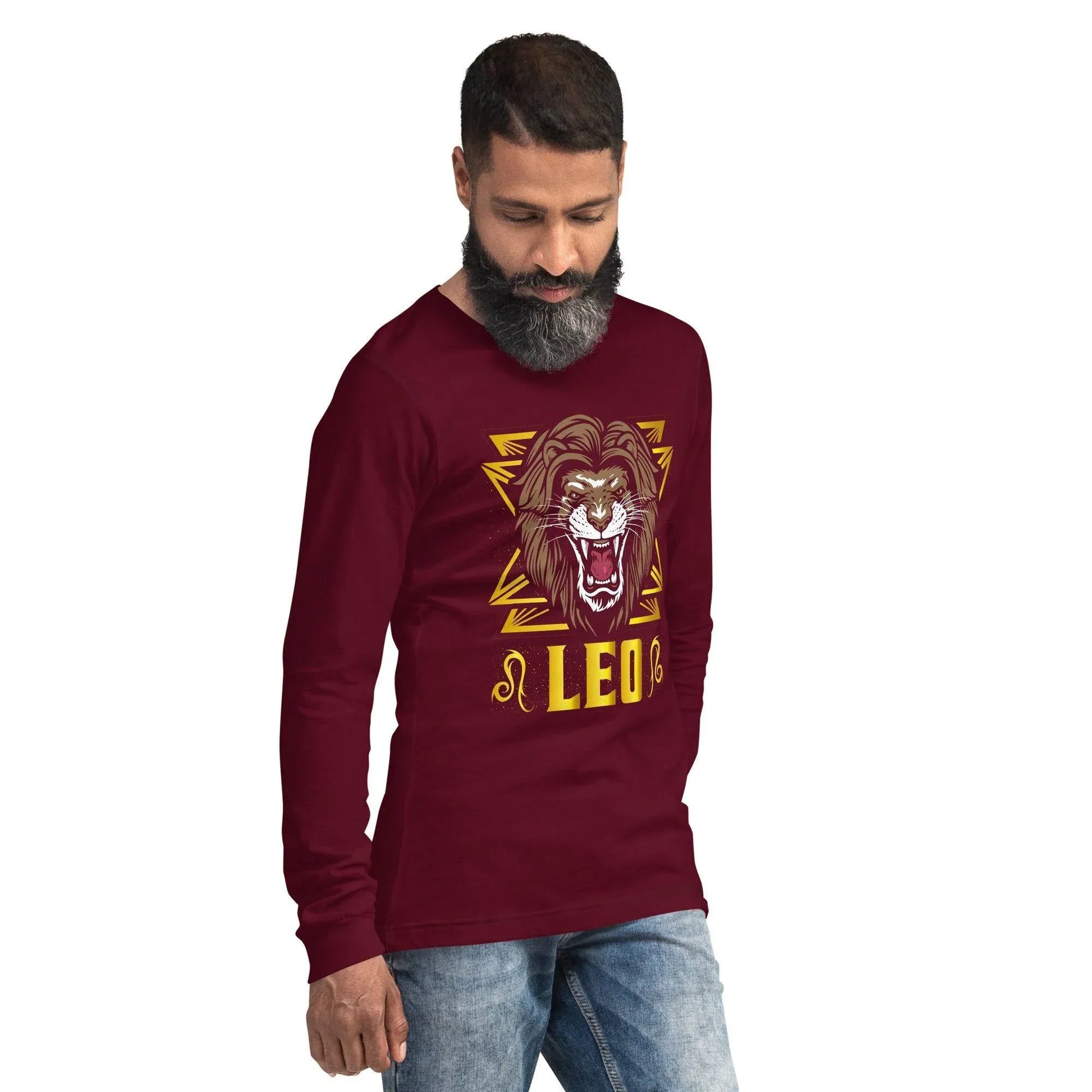 sternzeichen-lowe-langarmshirt-langarmshirt-jlr-design-13 - JLR Design