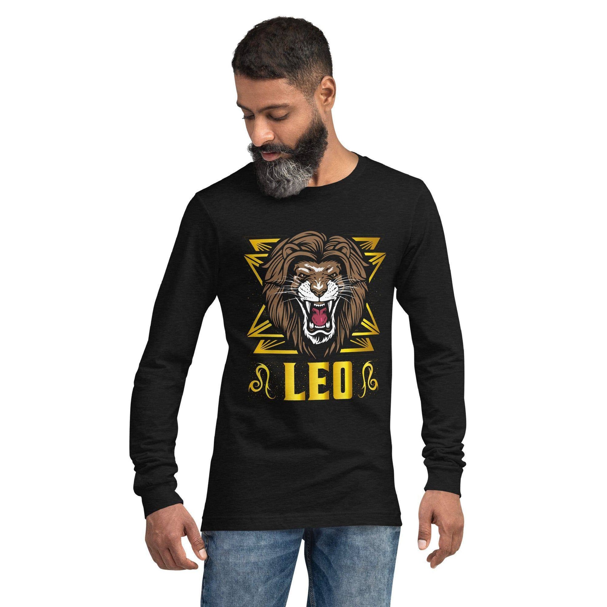 sternzeichen-lowe-langarmshirt-langarmshirt-jlr-design-2 - JLR Design