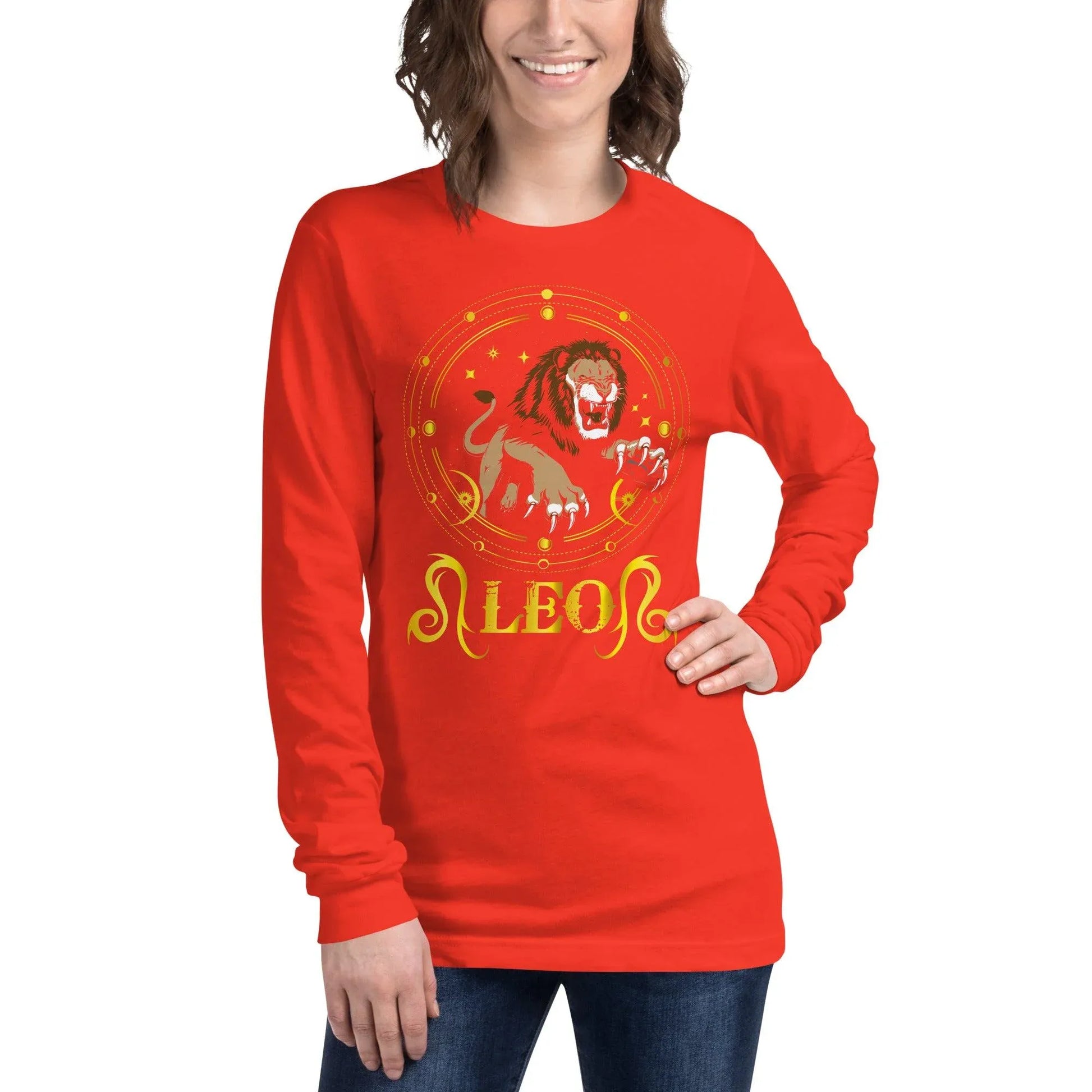 sternzeichen-lowe-langarmshirt-langarmshirt-jlr-design-41 - JLR Design