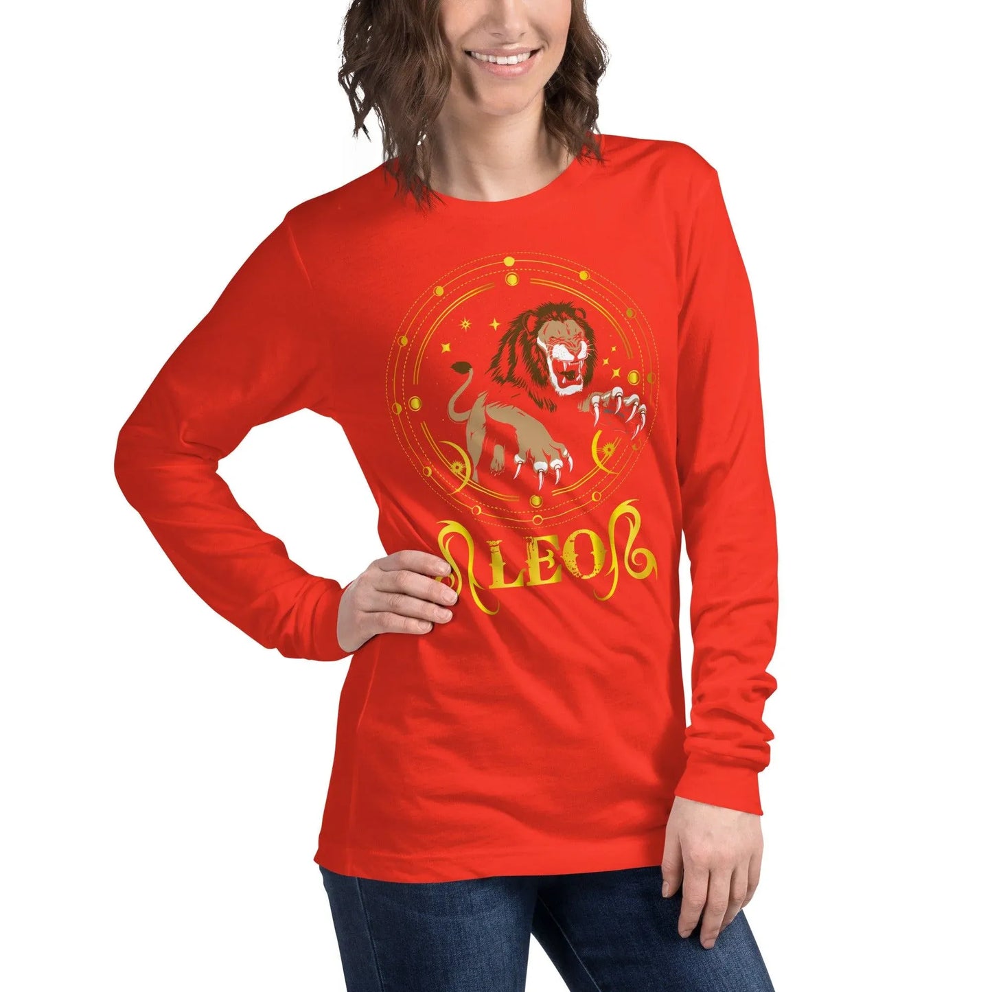 sternzeichen-lowe-langarmshirt-langarmshirt-jlr-design-43 - JLR Design