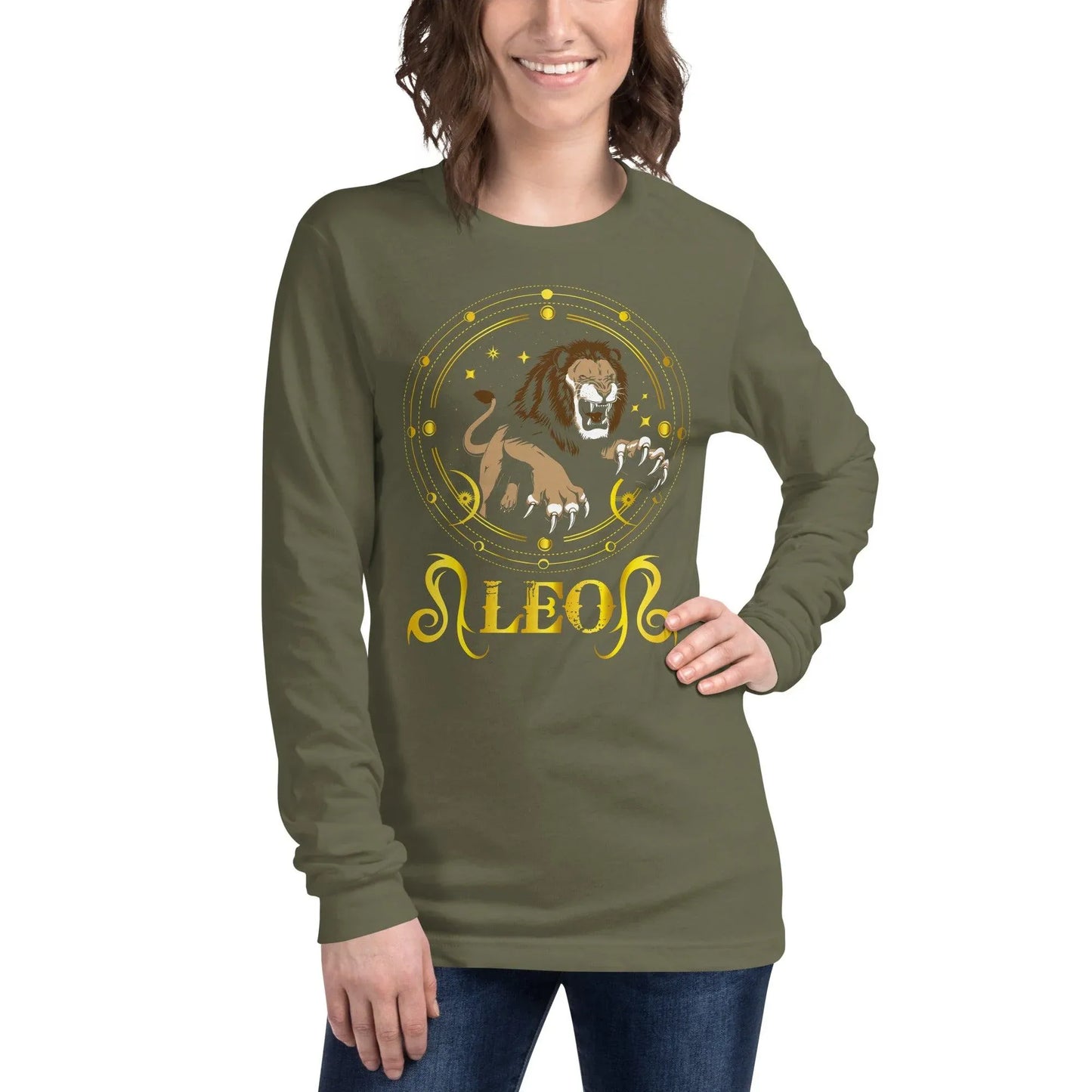 sternzeichen-lowe-langarmshirt-langarmshirt-jlr-design-45 - JLR Design