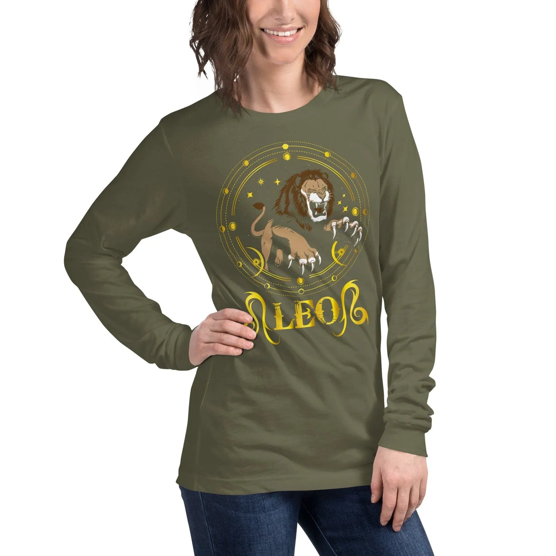 sternzeichen-lowe-langarmshirt-langarmshirt-jlr-design-47 - JLR Design