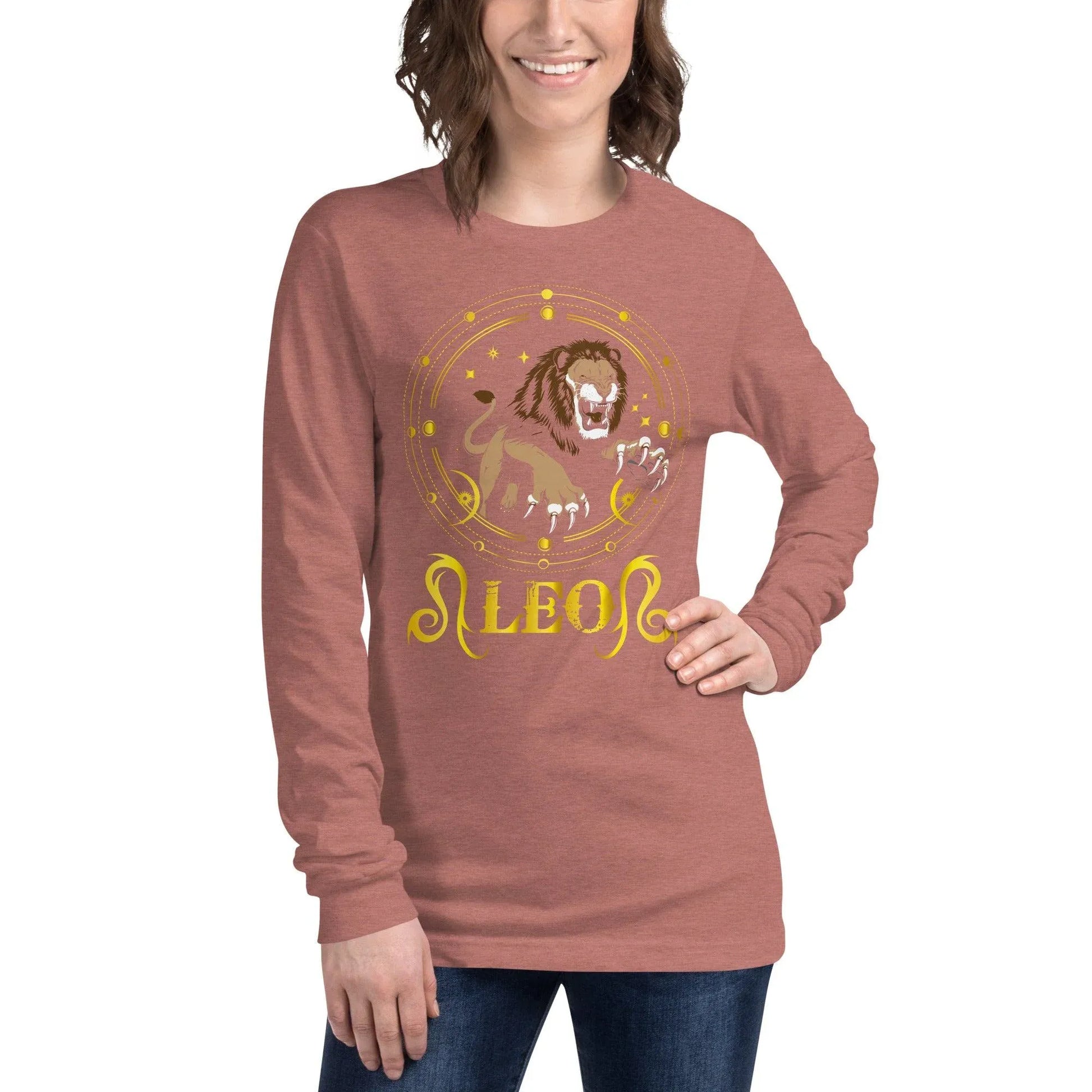 sternzeichen-lowe-langarmshirt-langarmshirt-jlr-design-49 - JLR Design