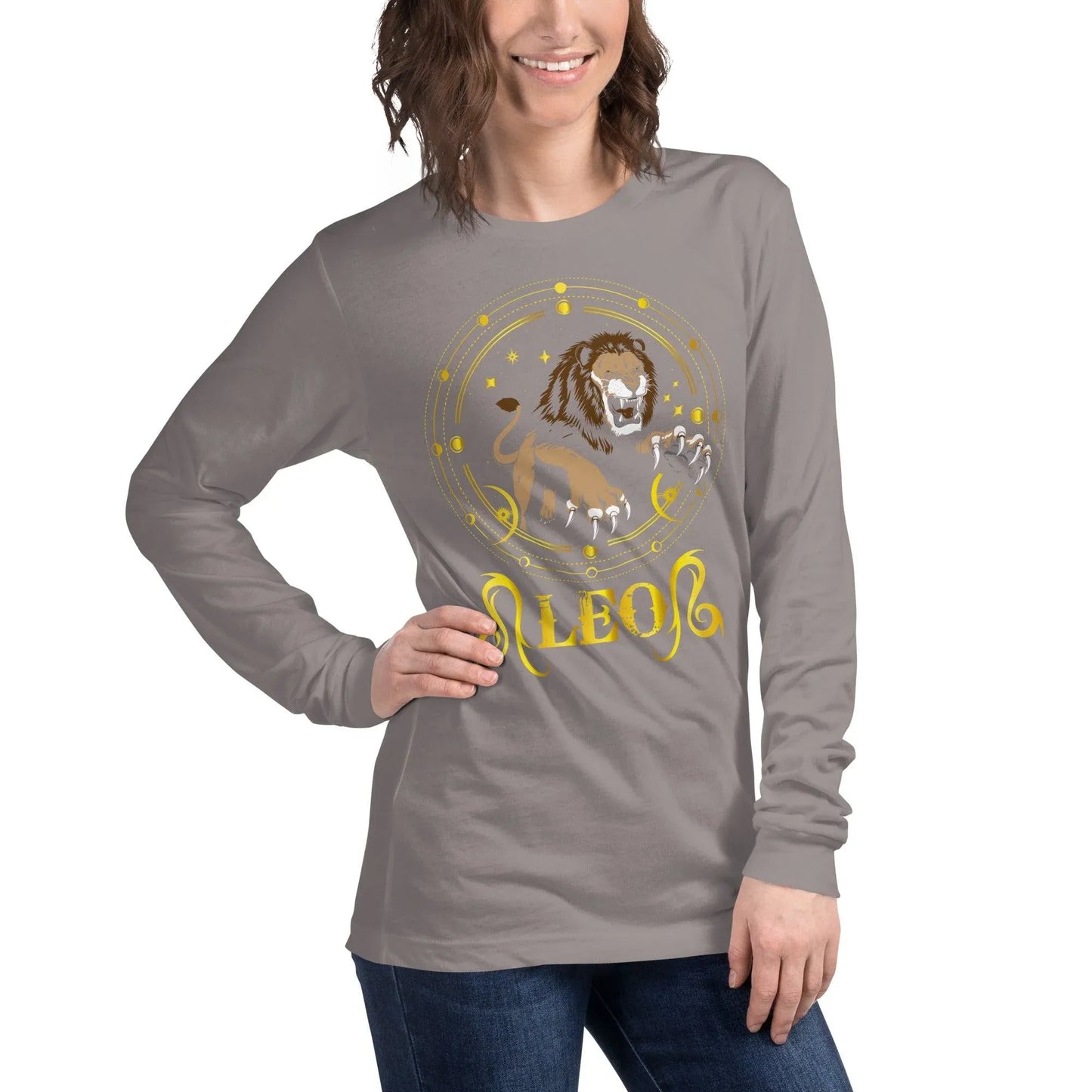 sternzeichen-lowe-langarmshirt-langarmshirt-jlr-design-55 - JLR Design