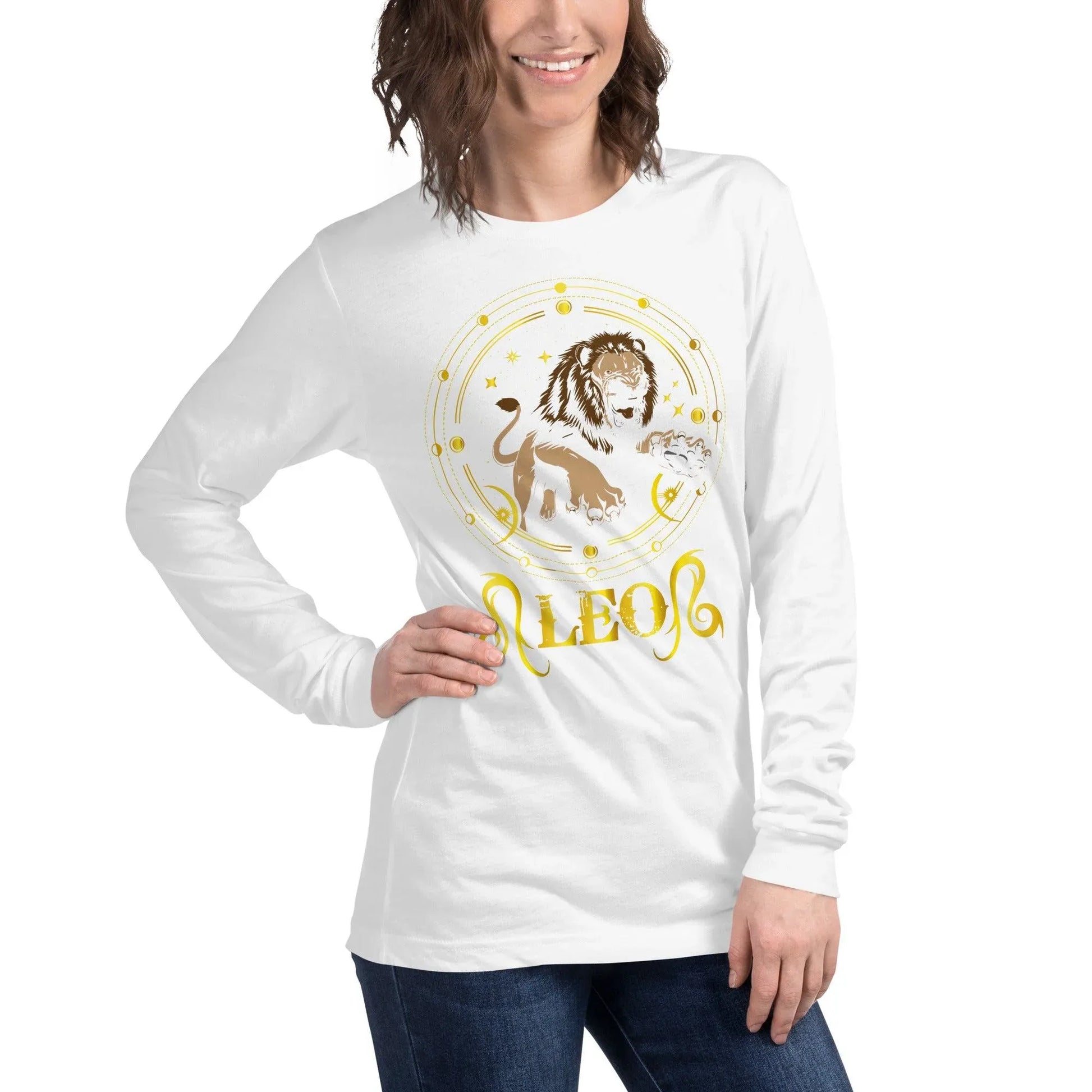 sternzeichen-lowe-langarmshirt-langarmshirt-jlr-design-63 - JLR Design