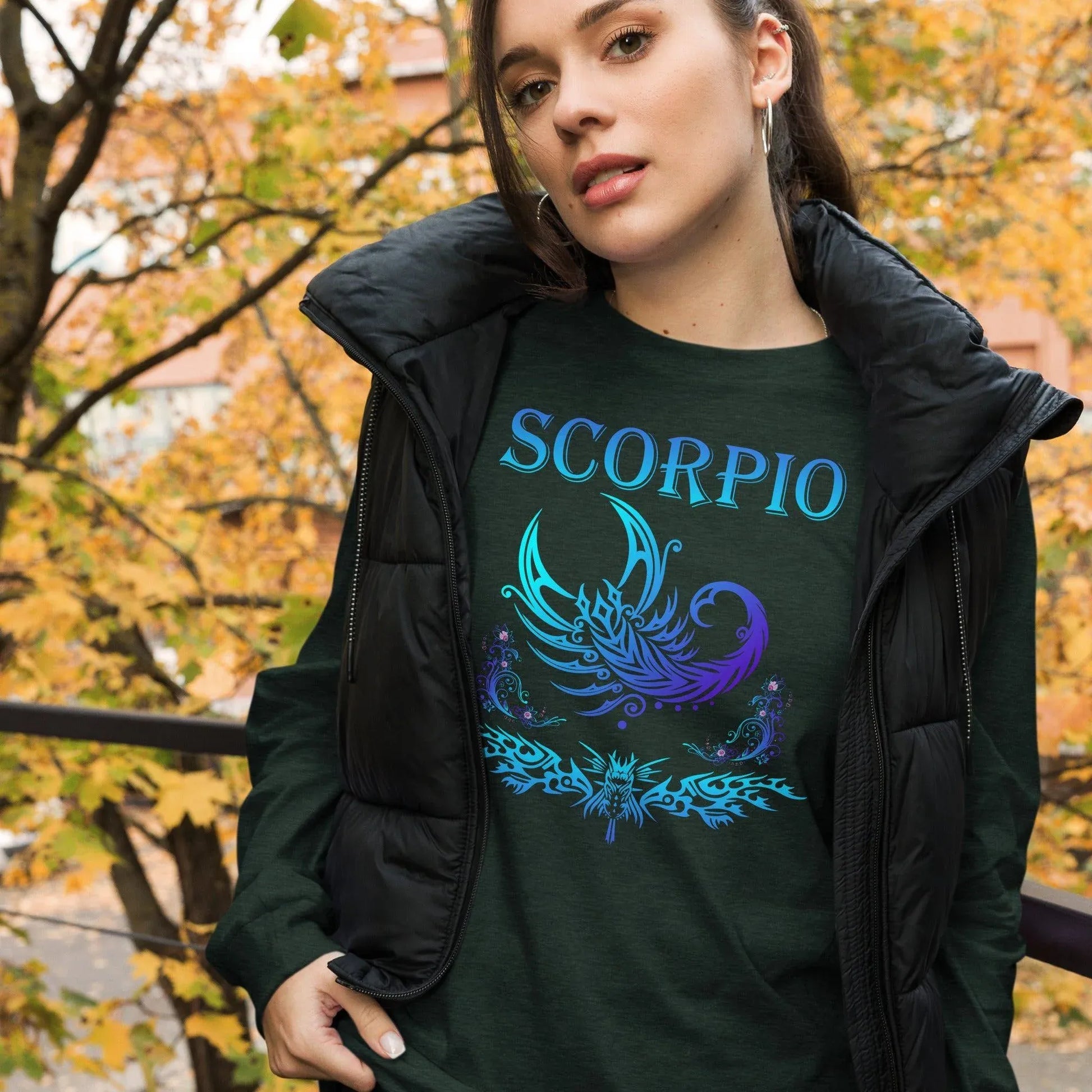 sternzeichen-skorpion-langarmshirt-langarmshirt-jlr-design-13 - JLR Design