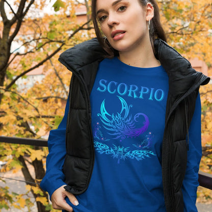 sternzeichen-skorpion-langarmshirt-langarmshirt-jlr-design-16 - JLR Design