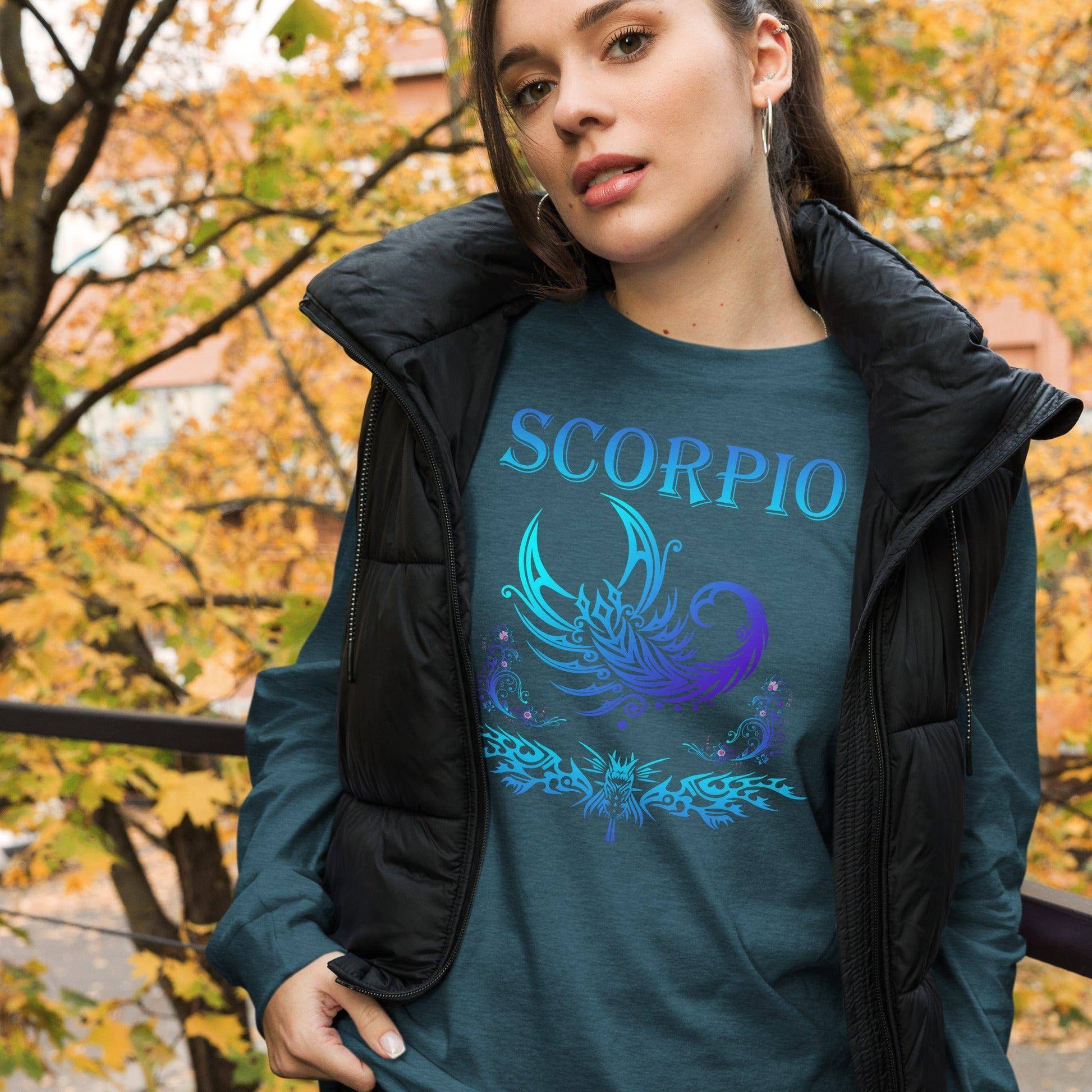sternzeichen-skorpion-langarmshirt-langarmshirt-jlr-design-20 - JLR Design