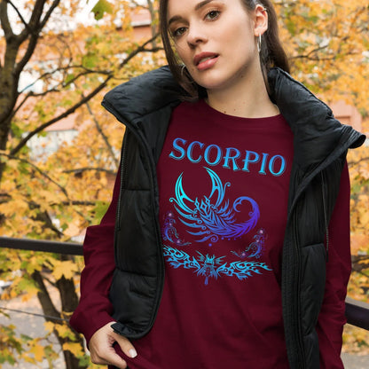sternzeichen-skorpion-langarmshirt-langarmshirt-jlr-design-9 - JLR Design