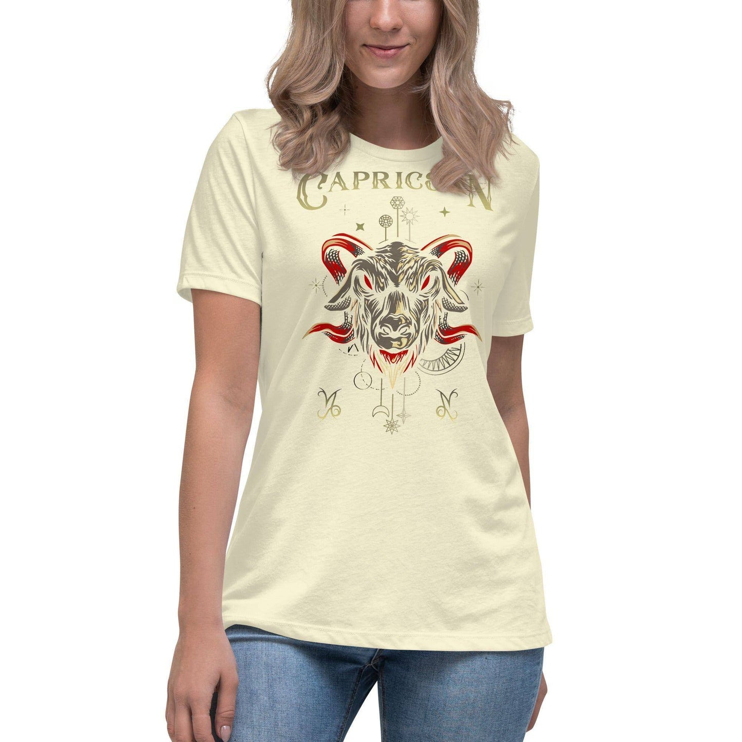 sternzeichen-steinbock-damen-t-shirt-t-shirt-jlr-design-14 - JLR Design