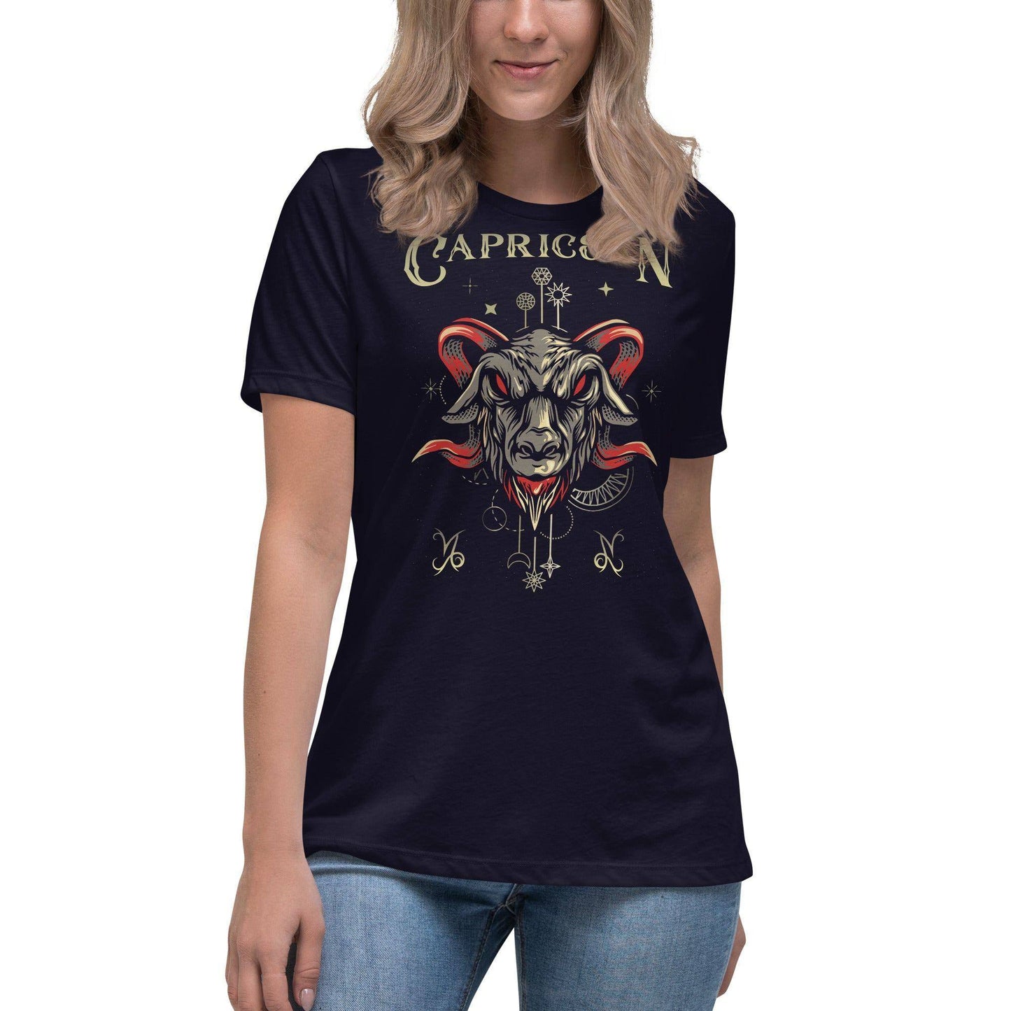 sternzeichen-steinbock-damen-t-shirt-t-shirt-jlr-design-2 - JLR Design