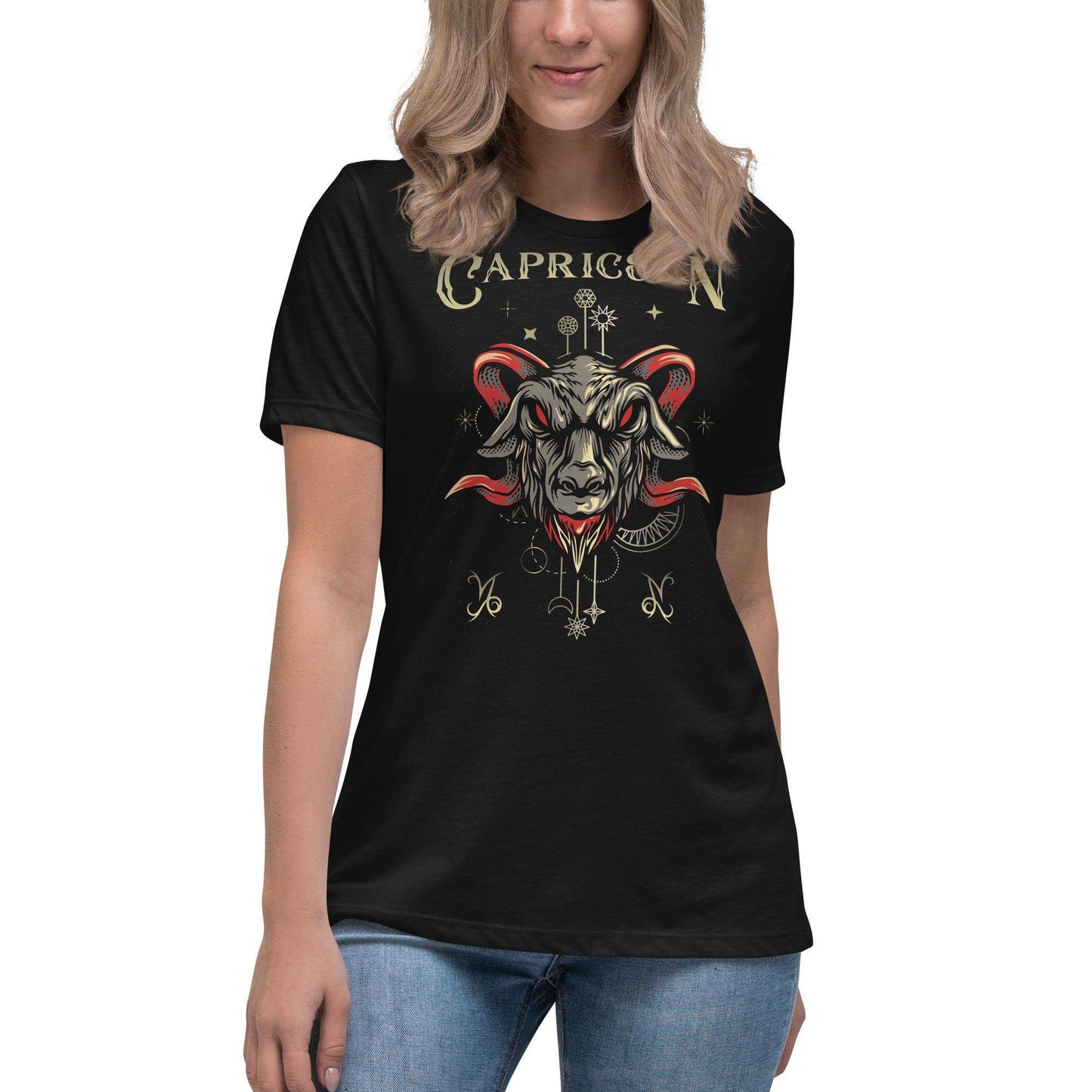 sternzeichen-steinbock-damen-t-shirt-t-shirt-jlr-design-3 - JLR Design