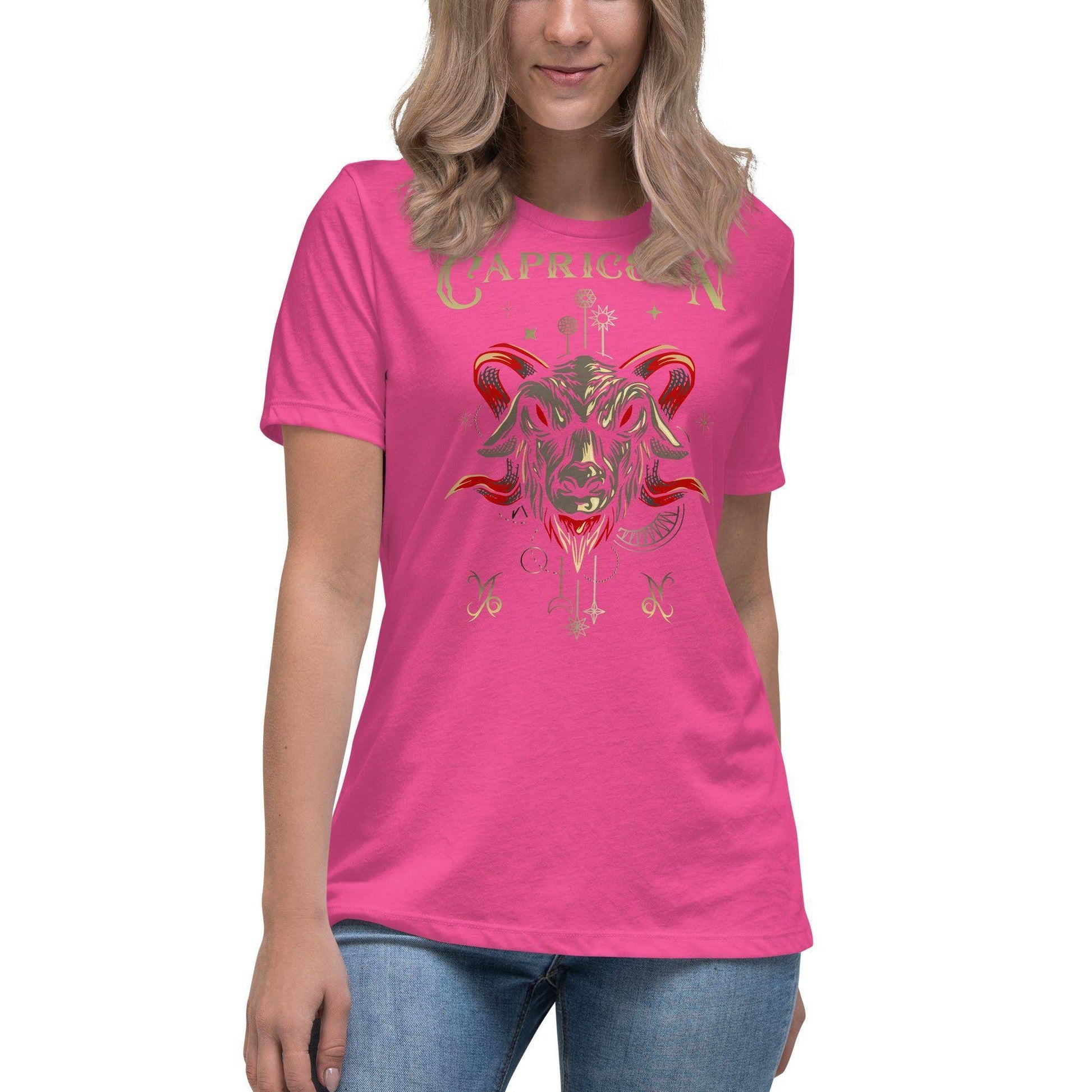 sternzeichen-steinbock-damen-t-shirt-t-shirt-jlr-design-7 - JLR Design