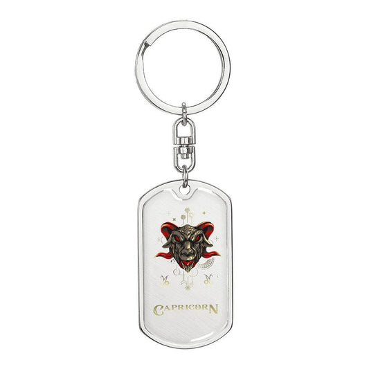 sternzeichen-steinbock-dog-tag-schlusselanhanger-jewelry-jlr-design-1 - JLR Design