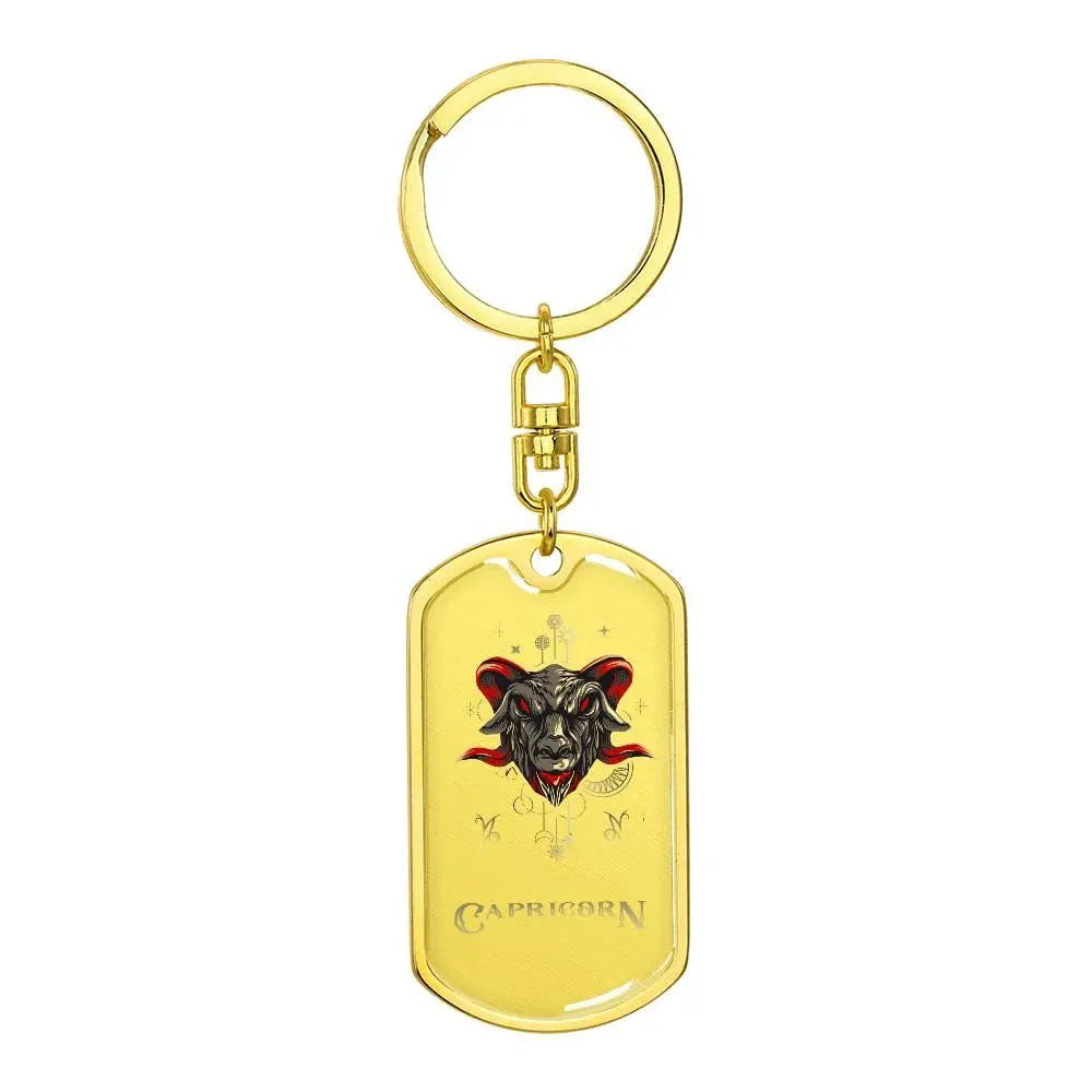 sternzeichen-steinbock-dog-tag-schlusselanhanger-jewelry-jlr-design-2 - JLR Design