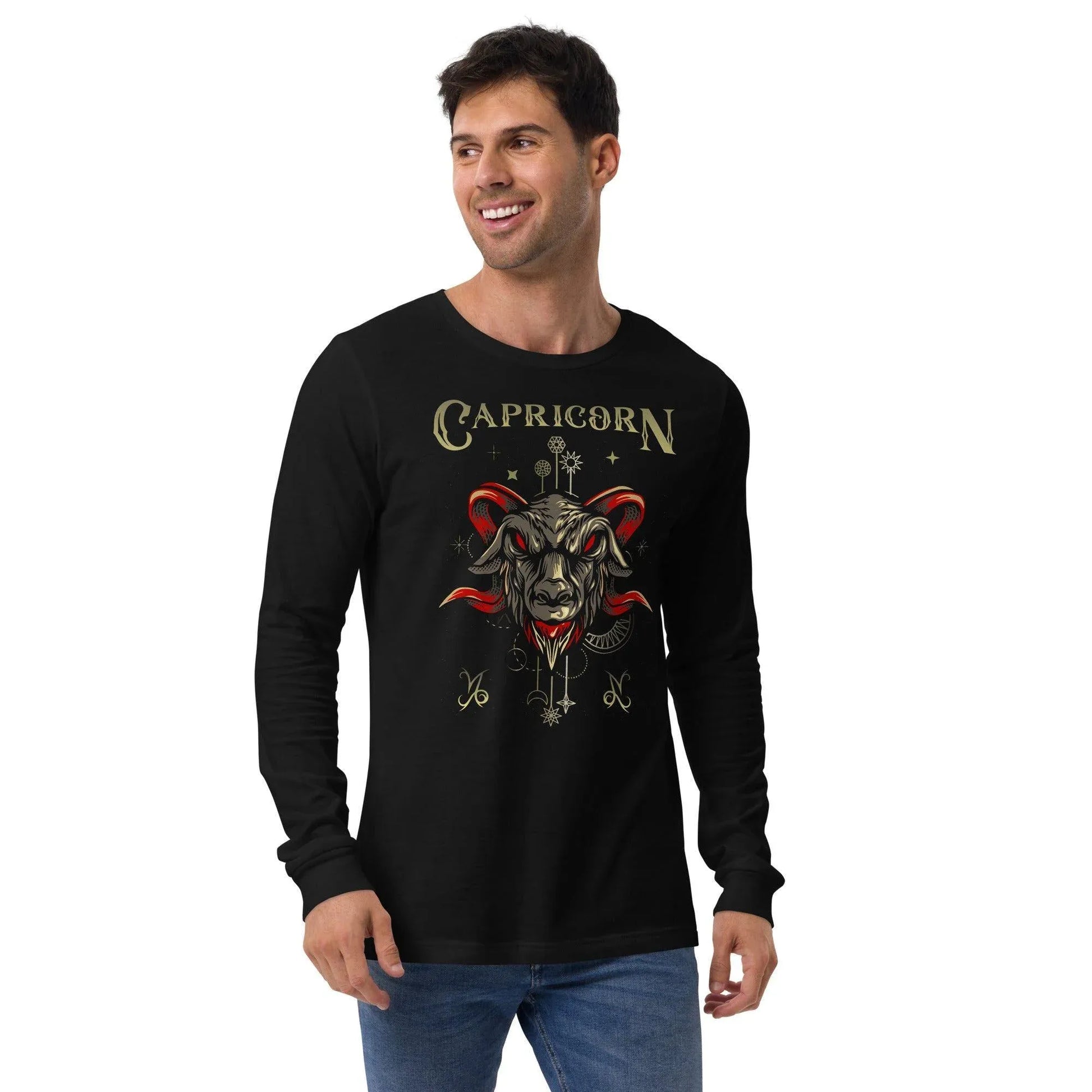 sternzeichen-steinbock-unisex-langarmshirt-langarmshirt-jlr-design-1 - JLR Design