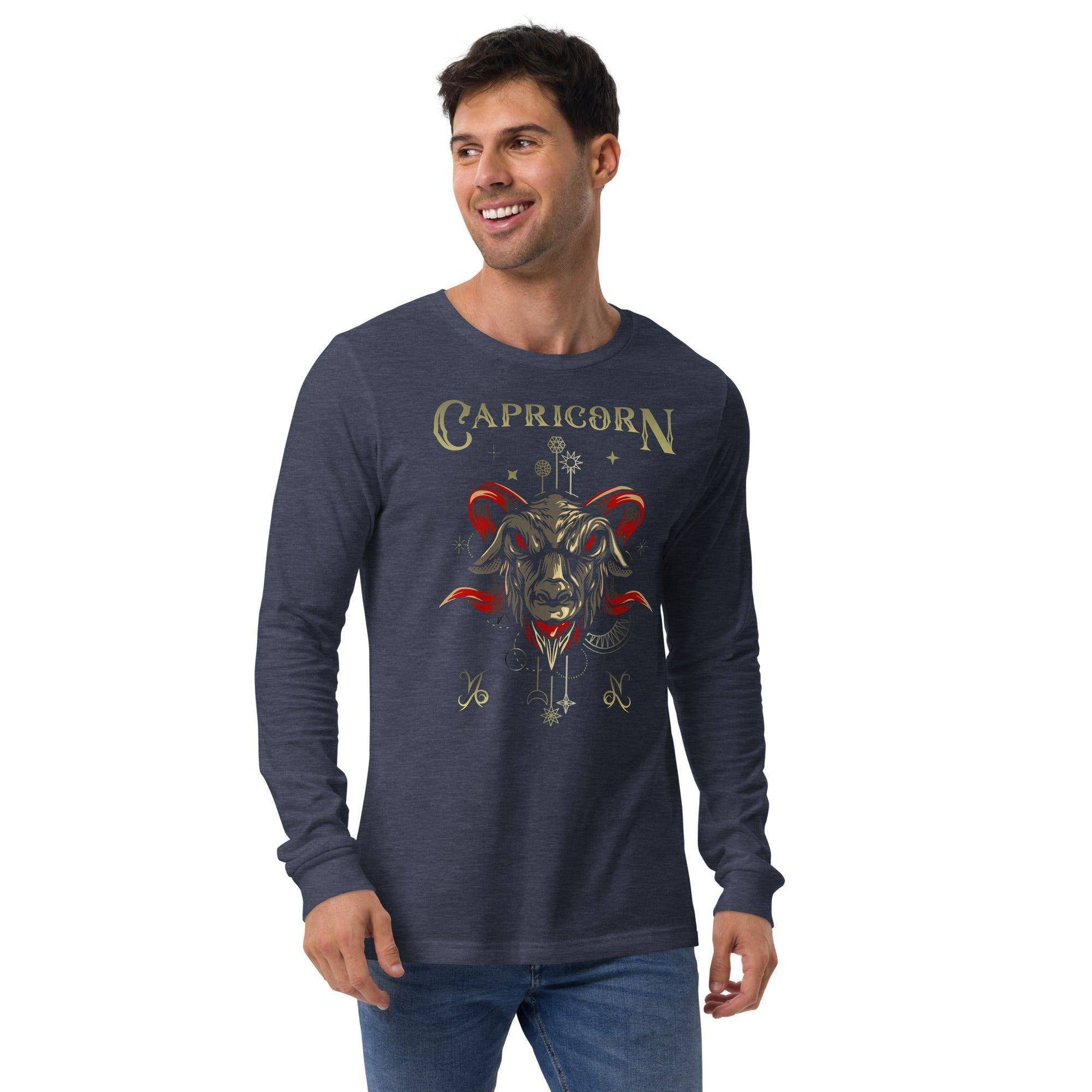 sternzeichen-steinbock-unisex-langarmshirt-langarmshirt-jlr-design-17 - JLR Design