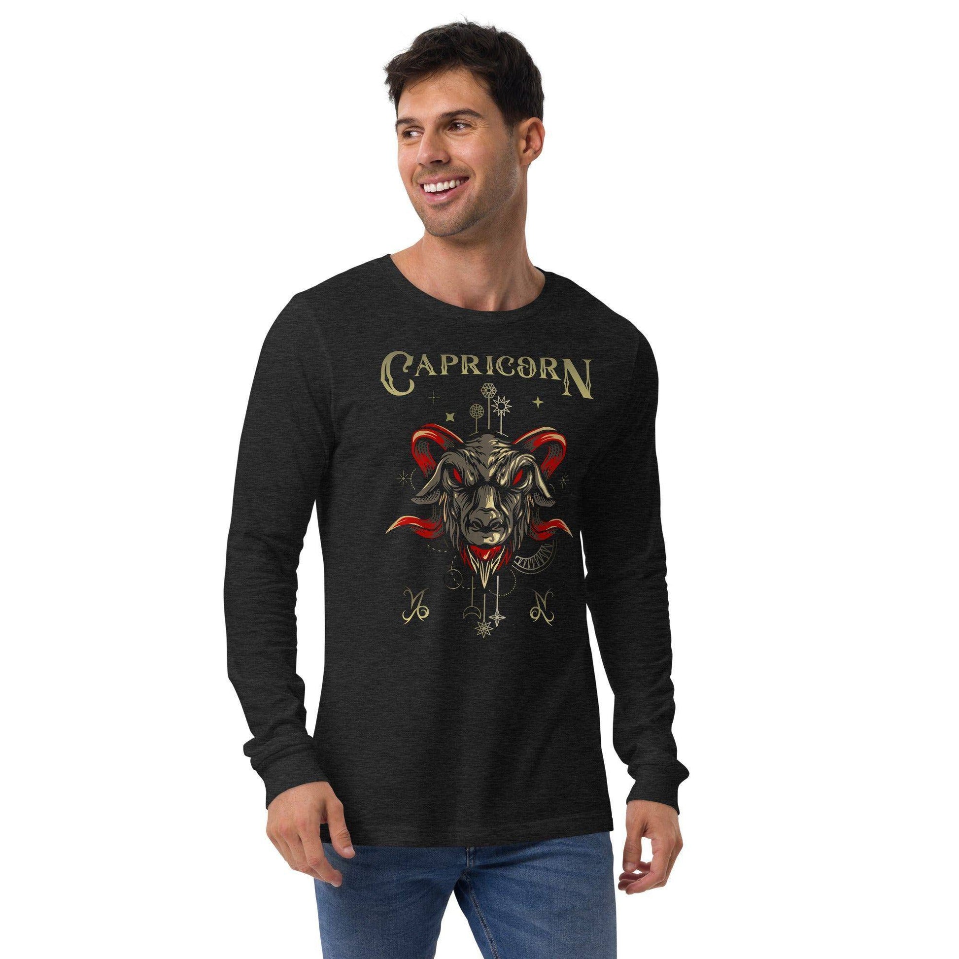 sternzeichen-steinbock-unisex-langarmshirt-langarmshirt-jlr-design-2 - JLR Design
