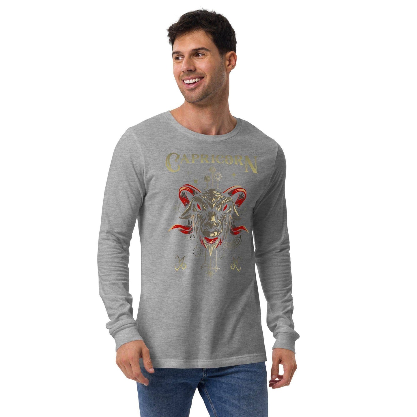 sternzeichen-steinbock-unisex-langarmshirt-langarmshirt-jlr-design-23 - JLR Design