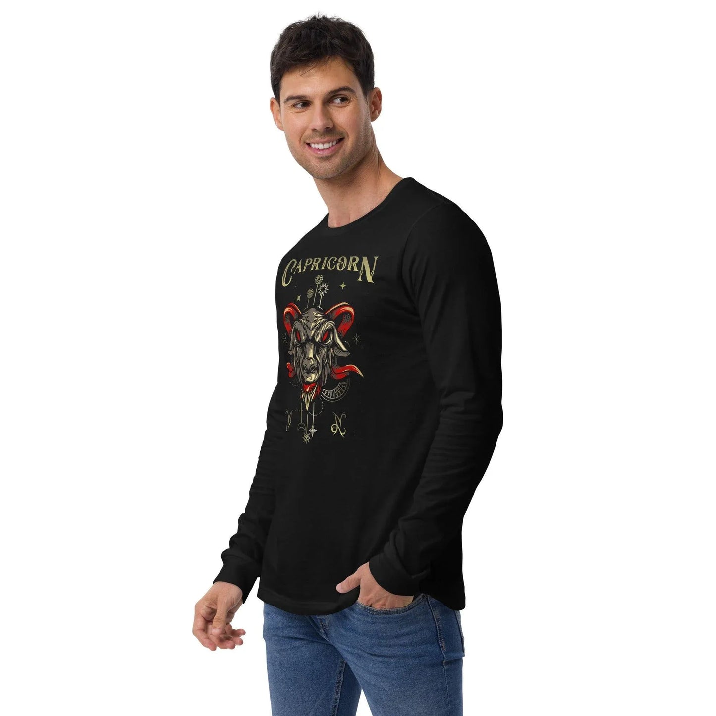 sternzeichen-steinbock-unisex-langarmshirt-langarmshirt-jlr-design-4 - JLR Design