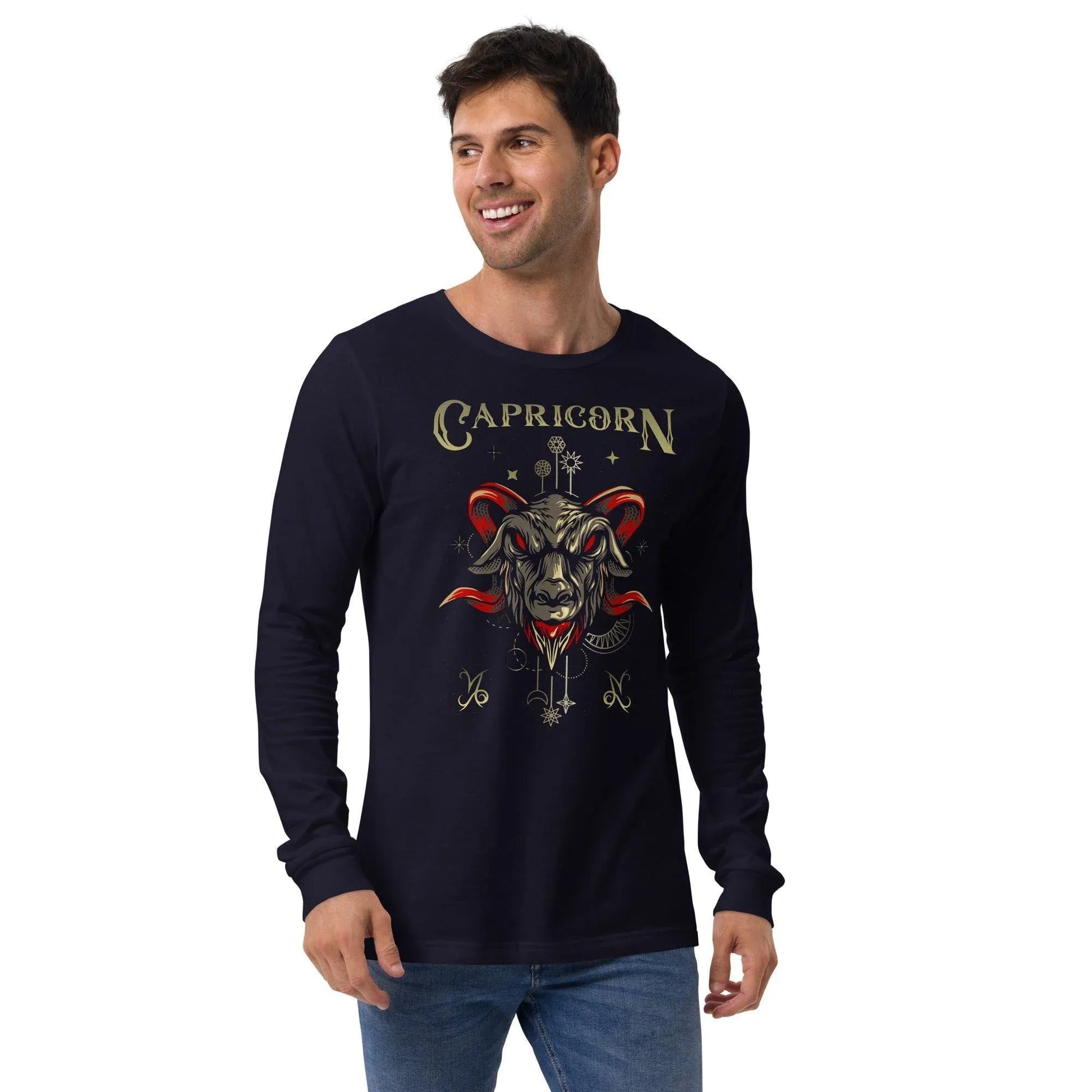 sternzeichen-steinbock-unisex-langarmshirt-langarmshirt-jlr-design-5 - JLR Design