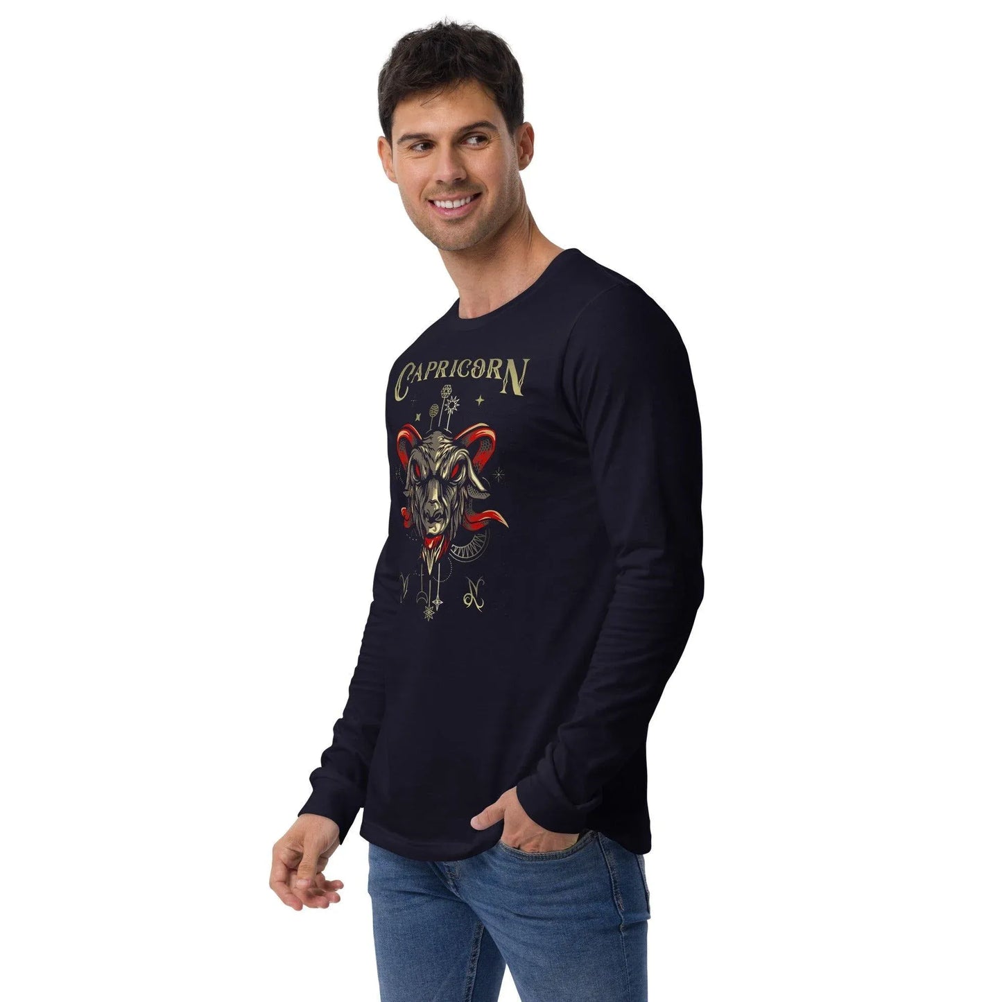 sternzeichen-steinbock-unisex-langarmshirt-langarmshirt-jlr-design-6 - JLR Design