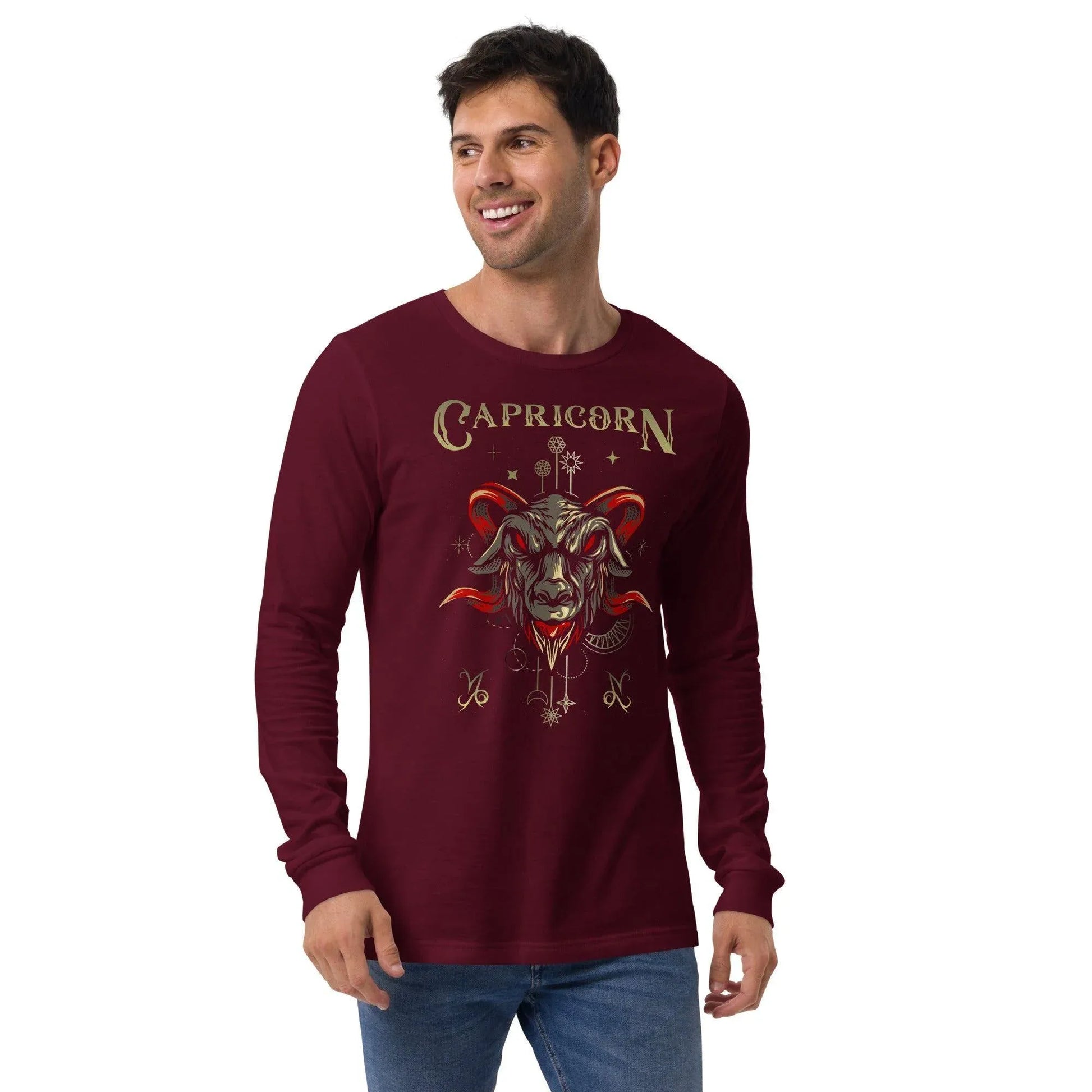 sternzeichen-steinbock-unisex-langarmshirt-langarmshirt-jlr-design-7 - JLR Design