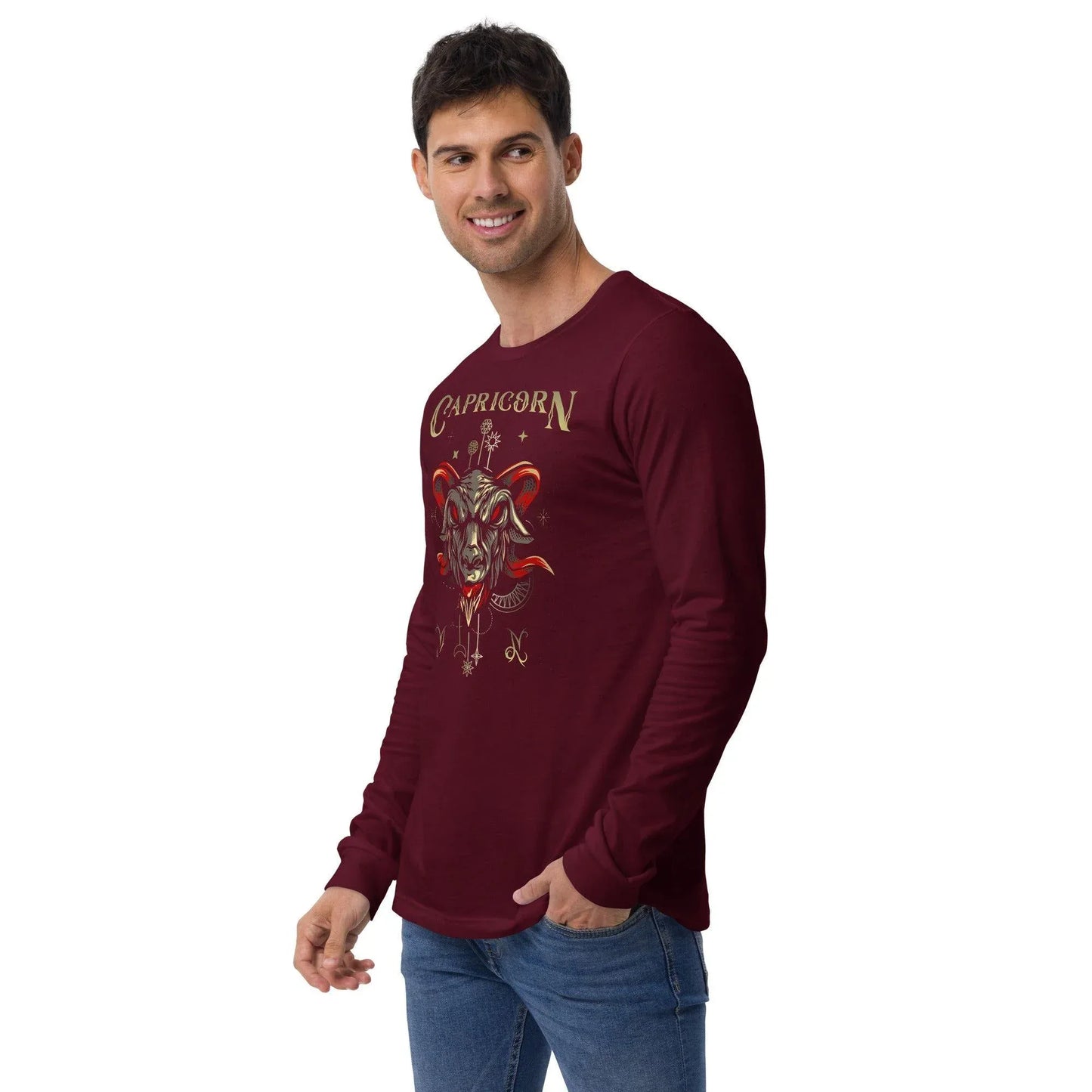sternzeichen-steinbock-unisex-langarmshirt-langarmshirt-jlr-design-8 - JLR Design