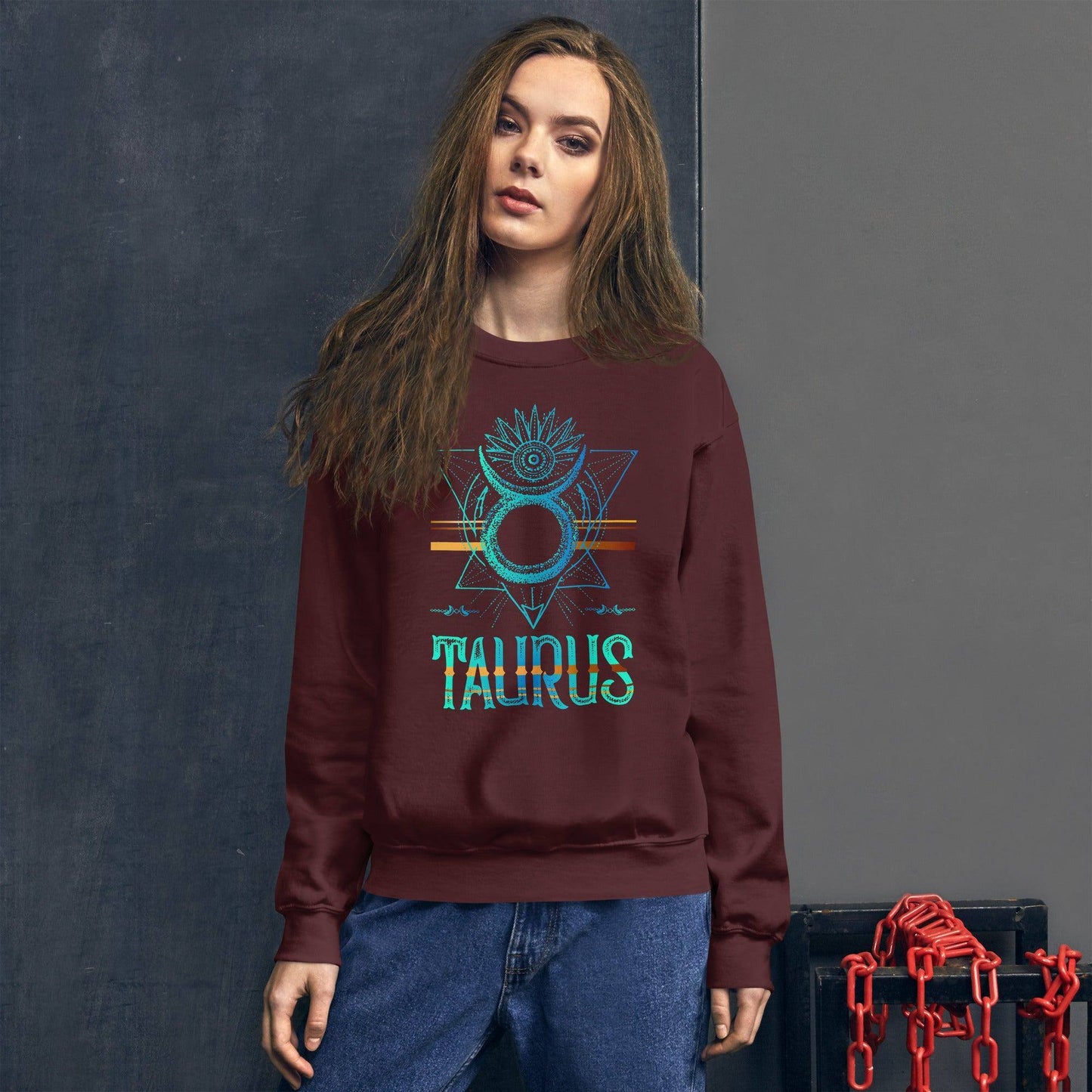 sternzeichen-stier-unisex-pullover-pullover-jlr-design-3 - JLR Design