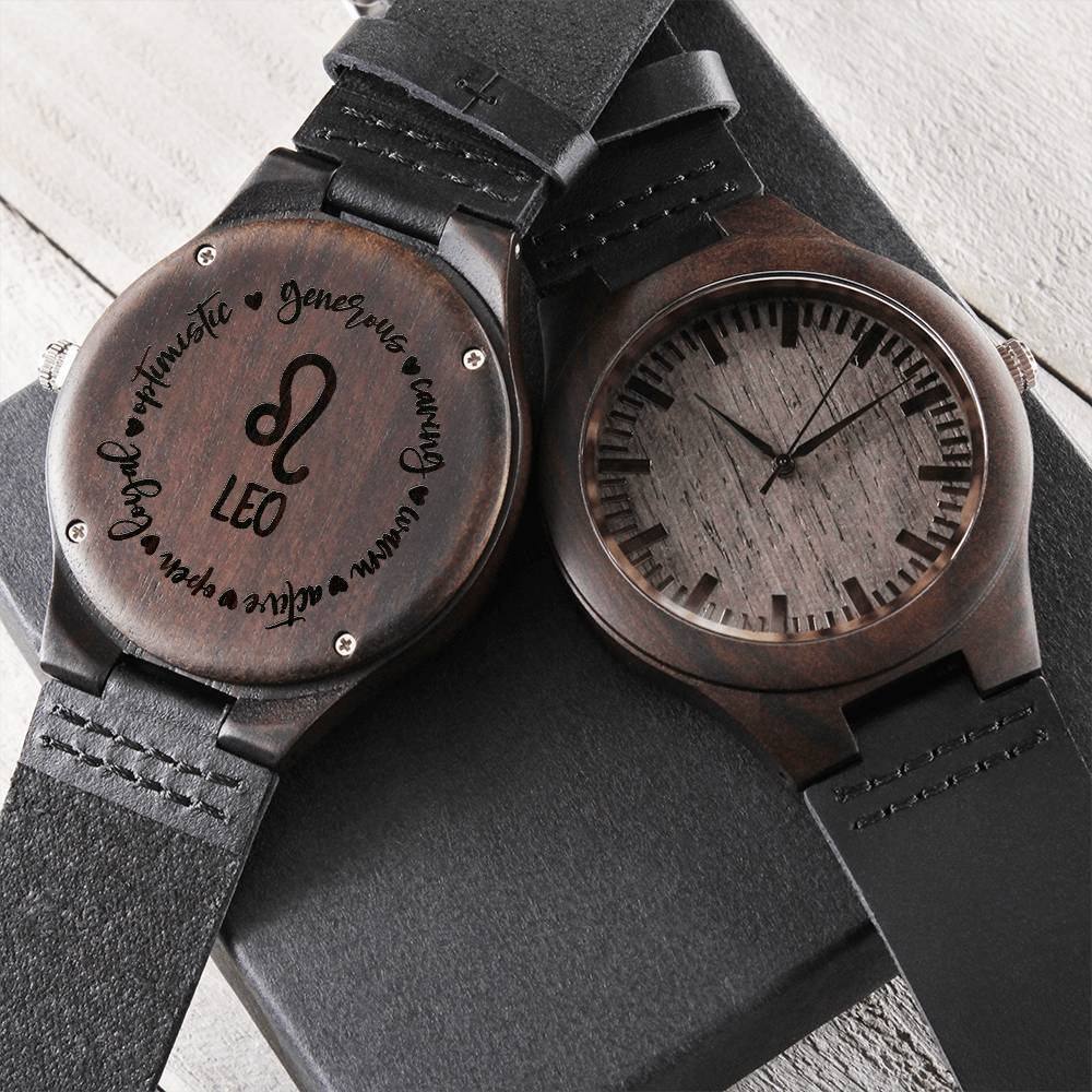 sternzeichen-symbol-lowe-holz-armbanduhr-watches-jlr-design-4 - JLR Design