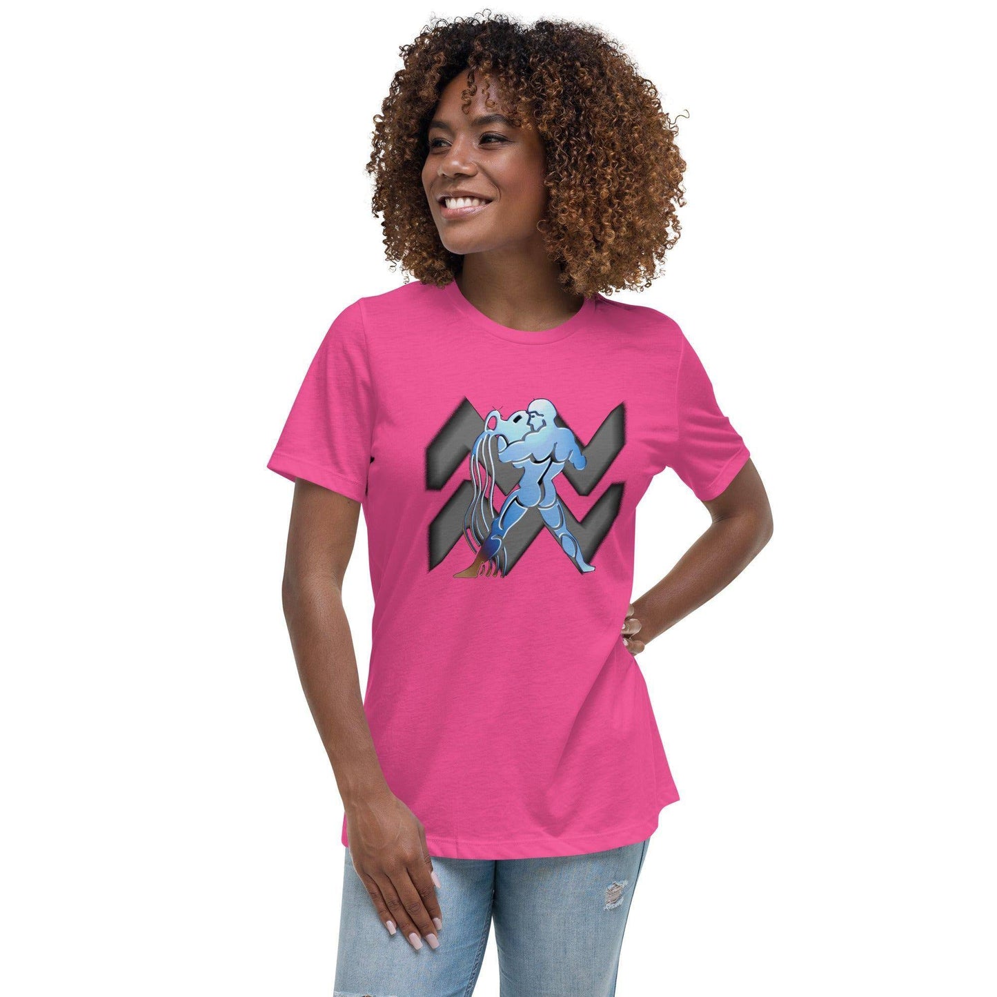 sternzeichen-wassermann-damen-t-shirt-t-shirt-jlr-design-57544 - JLR Design