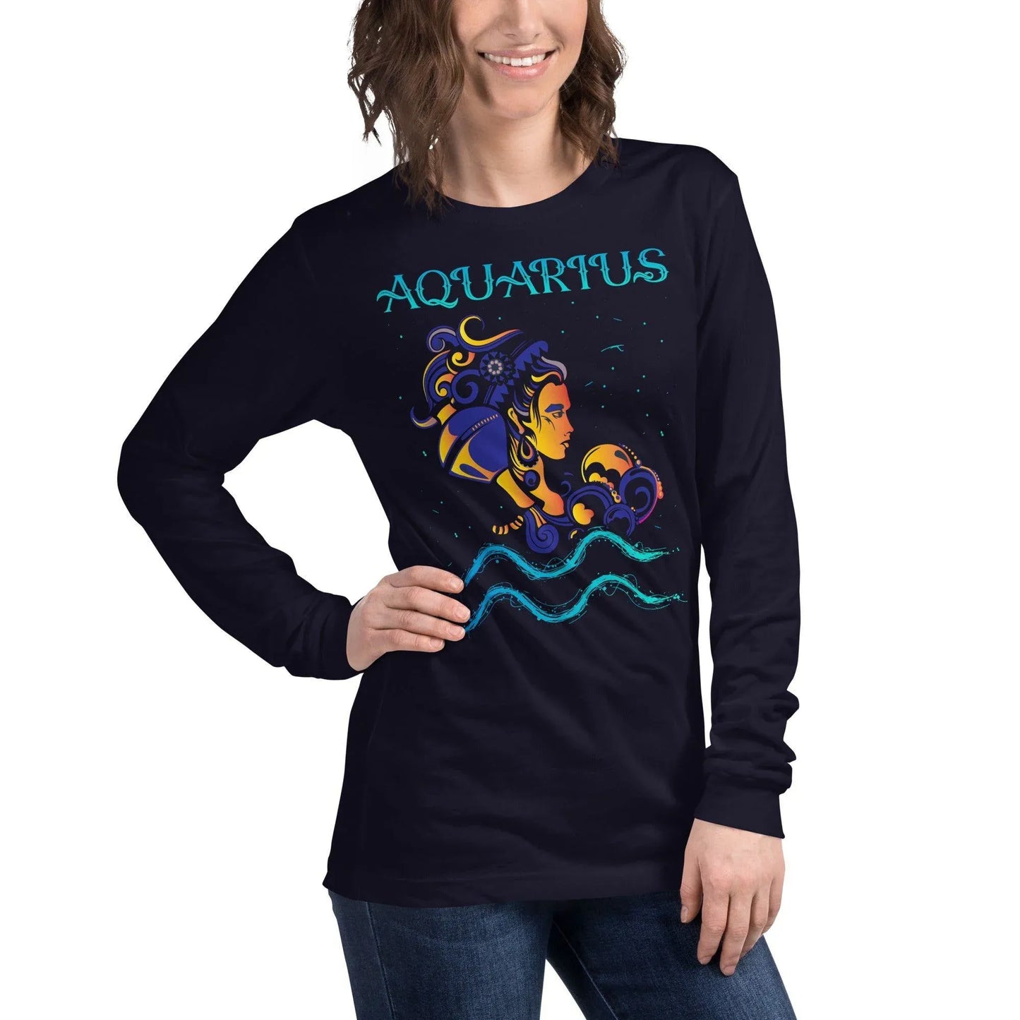 sternzeichen-wassermann-langarmshirt-langarmshirt-jlr-design-10 - JLR Design