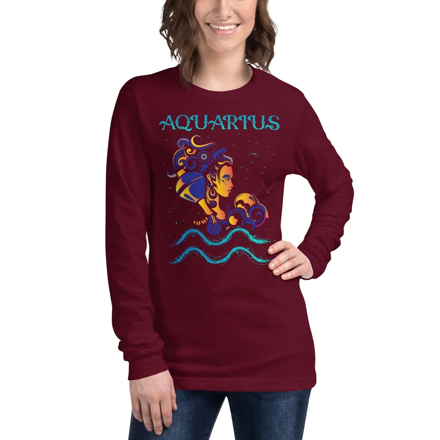 sternzeichen-wassermann-langarmshirt-langarmshirt-jlr-design-11 - JLR Design