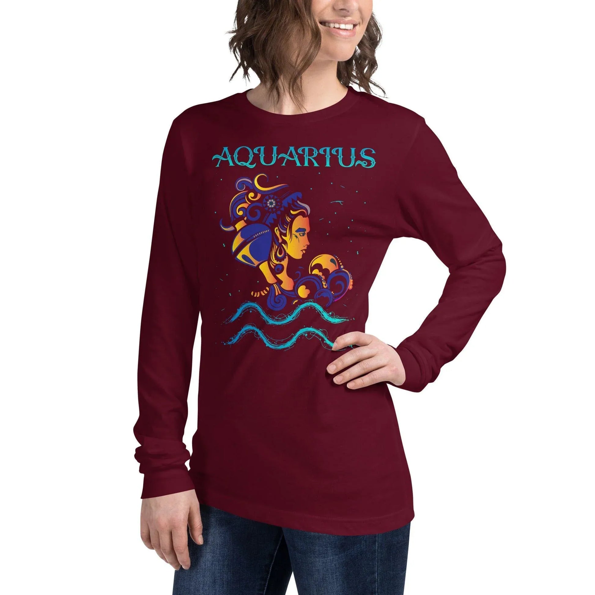 sternzeichen-wassermann-langarmshirt-langarmshirt-jlr-design-12 - JLR Design