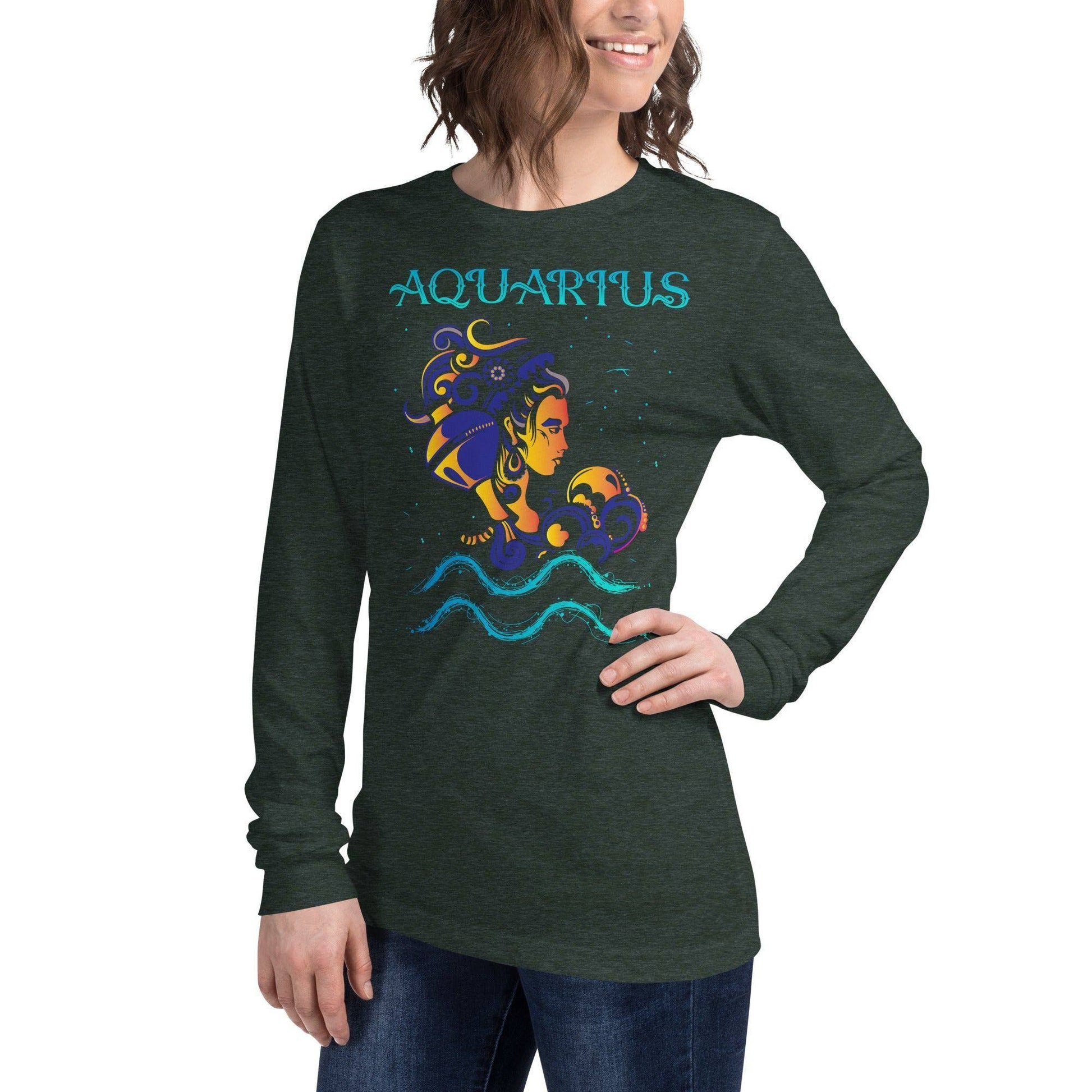 sternzeichen-wassermann-langarmshirt-langarmshirt-jlr-design-18 - JLR Design