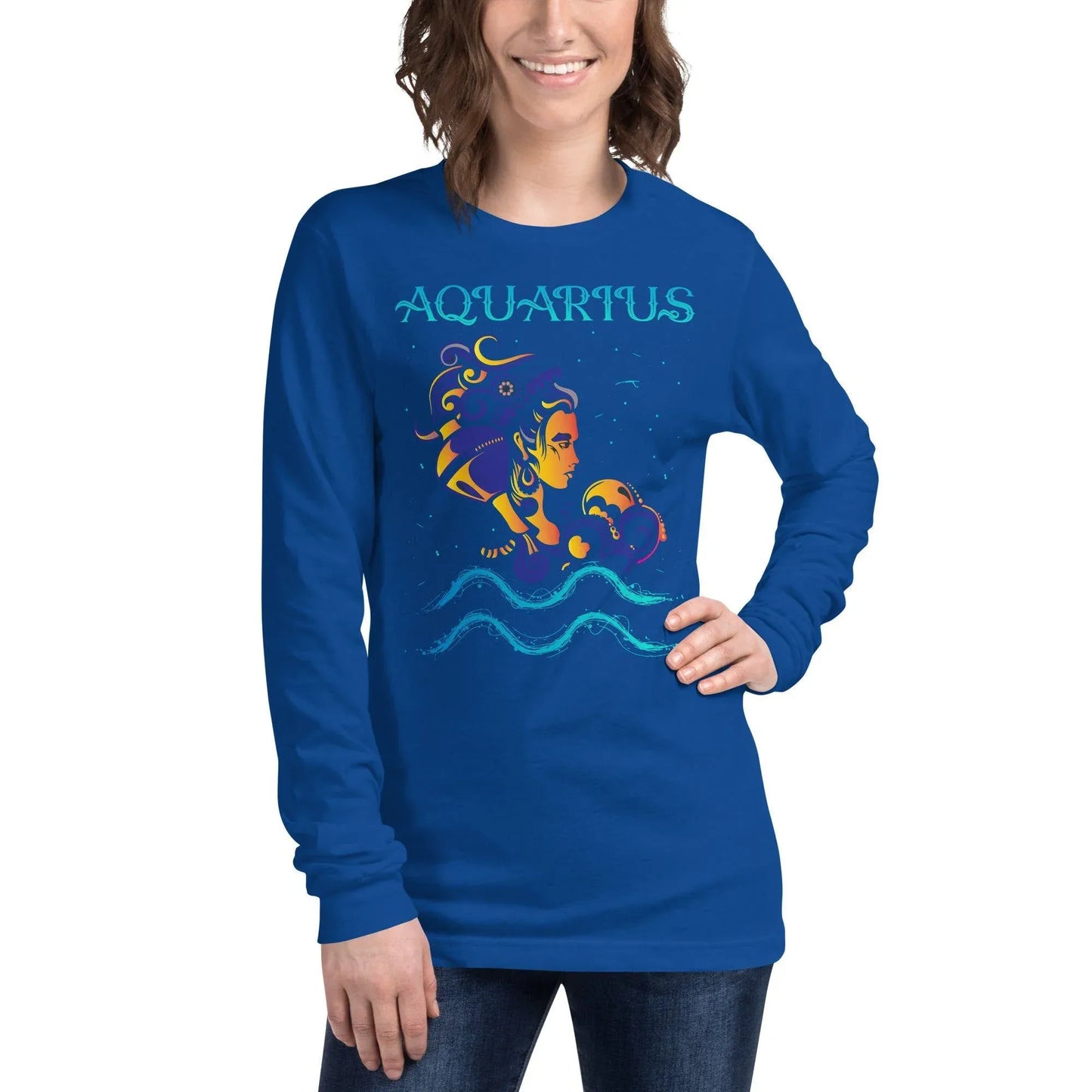 sternzeichen-wassermann-langarmshirt-langarmshirt-jlr-design-22 - JLR Design