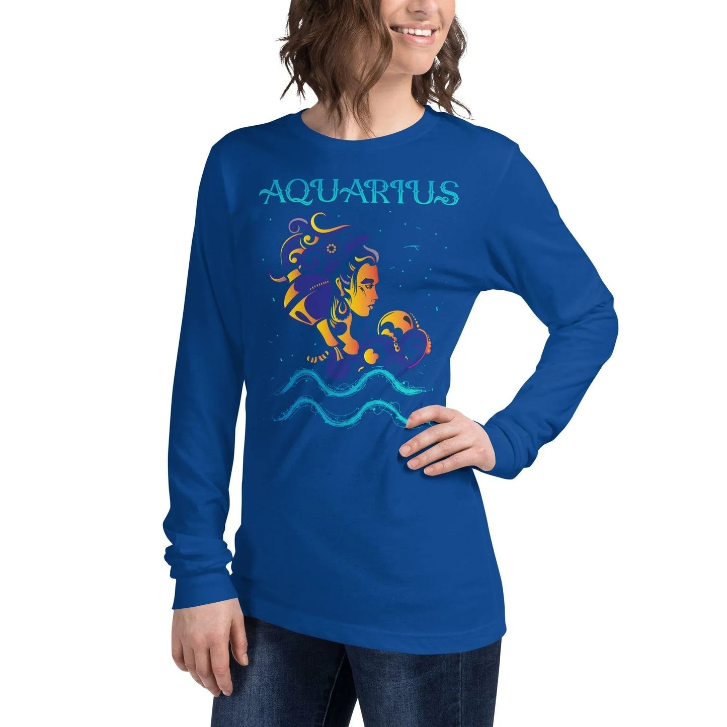sternzeichen-wassermann-langarmshirt-langarmshirt-jlr-design-23 - JLR Design
