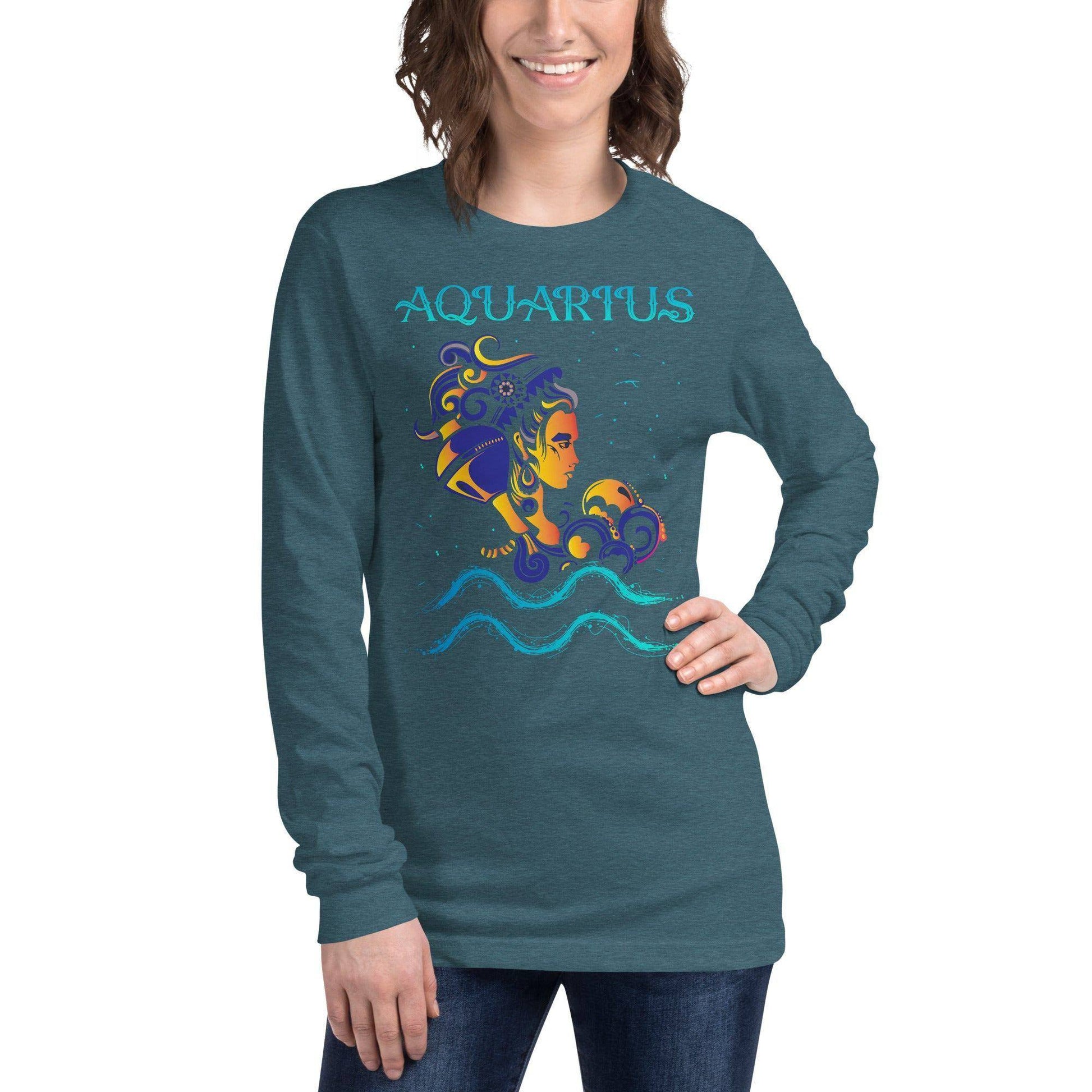 sternzeichen-wassermann-langarmshirt-langarmshirt-jlr-design-28 - JLR Design
