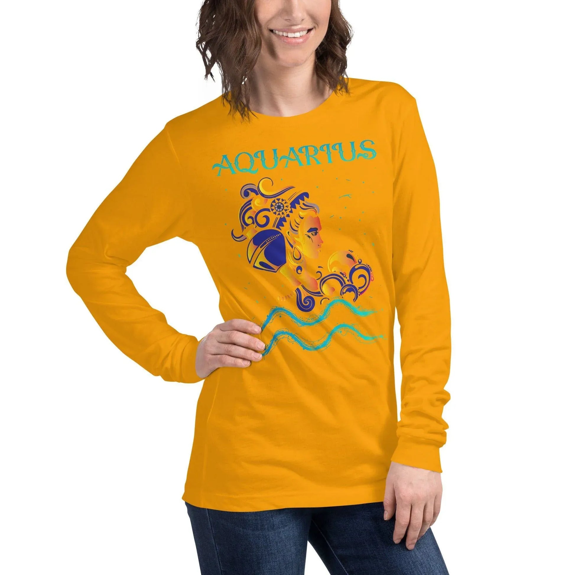 sternzeichen-wassermann-langarmshirt-langarmshirt-jlr-design-33 - JLR Design