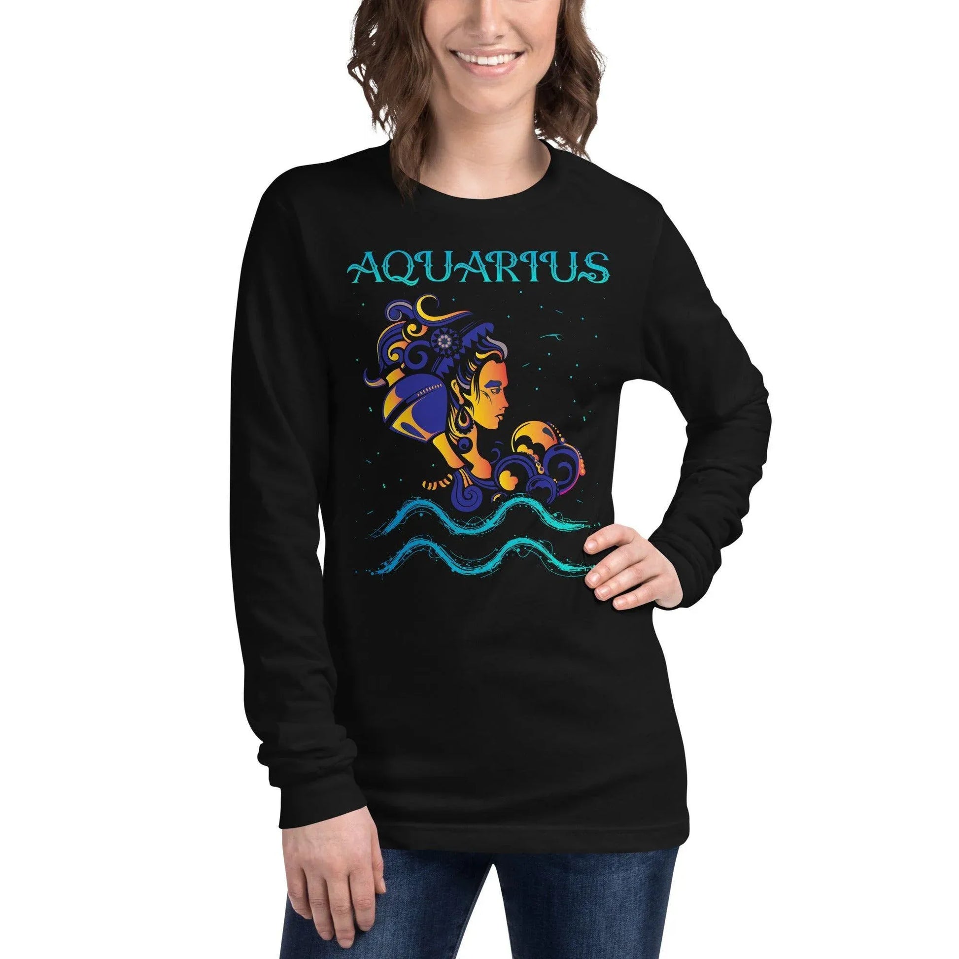 sternzeichen-wassermann-langarmshirt-langarmshirt-jlr-design-5 - JLR Design